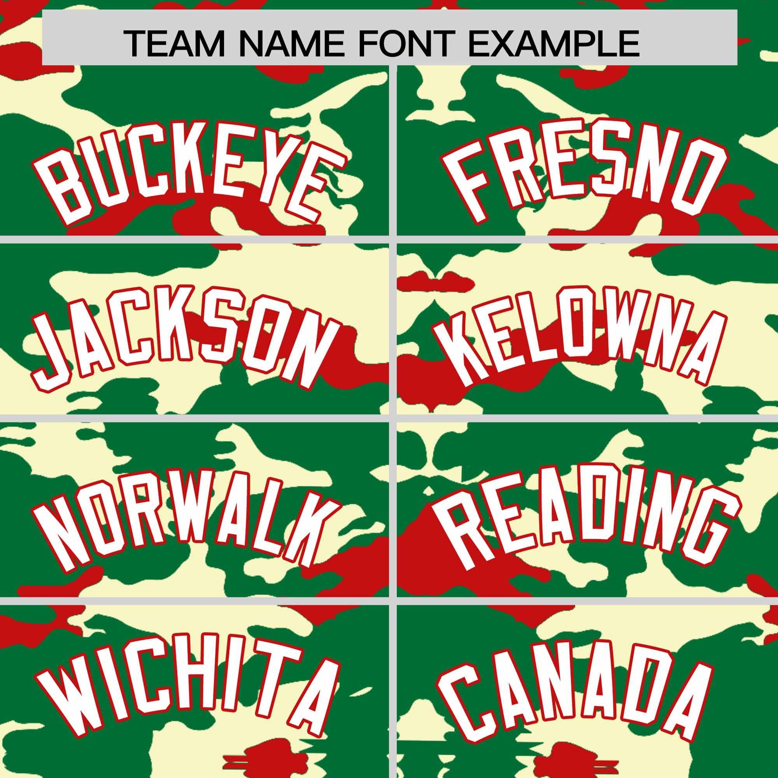 Custom Kelly Green Red Camo Fashion Authentic Sleeveless Baseball Jersey