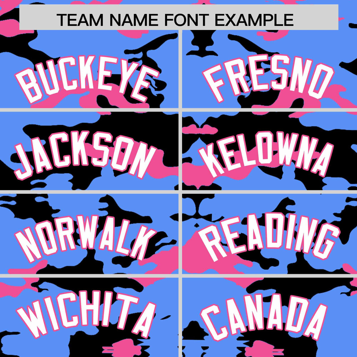 Custom Powder Blue Black and Pink Camo Fashion Authentic Sleeveless Baseball Jersey