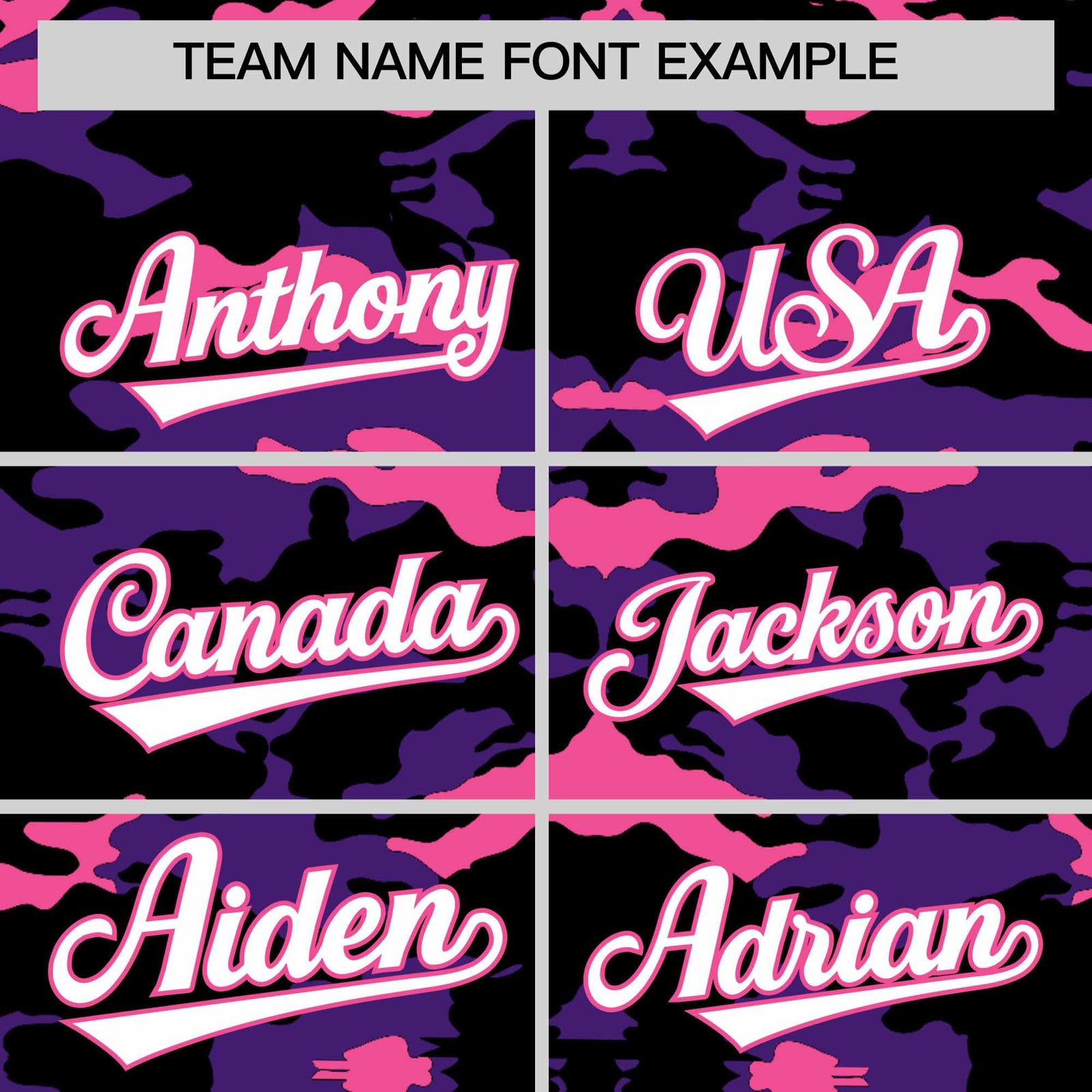 Custom Black Purple and Pink Camo Fashion Authentic Sleeveless Baseball Jersey