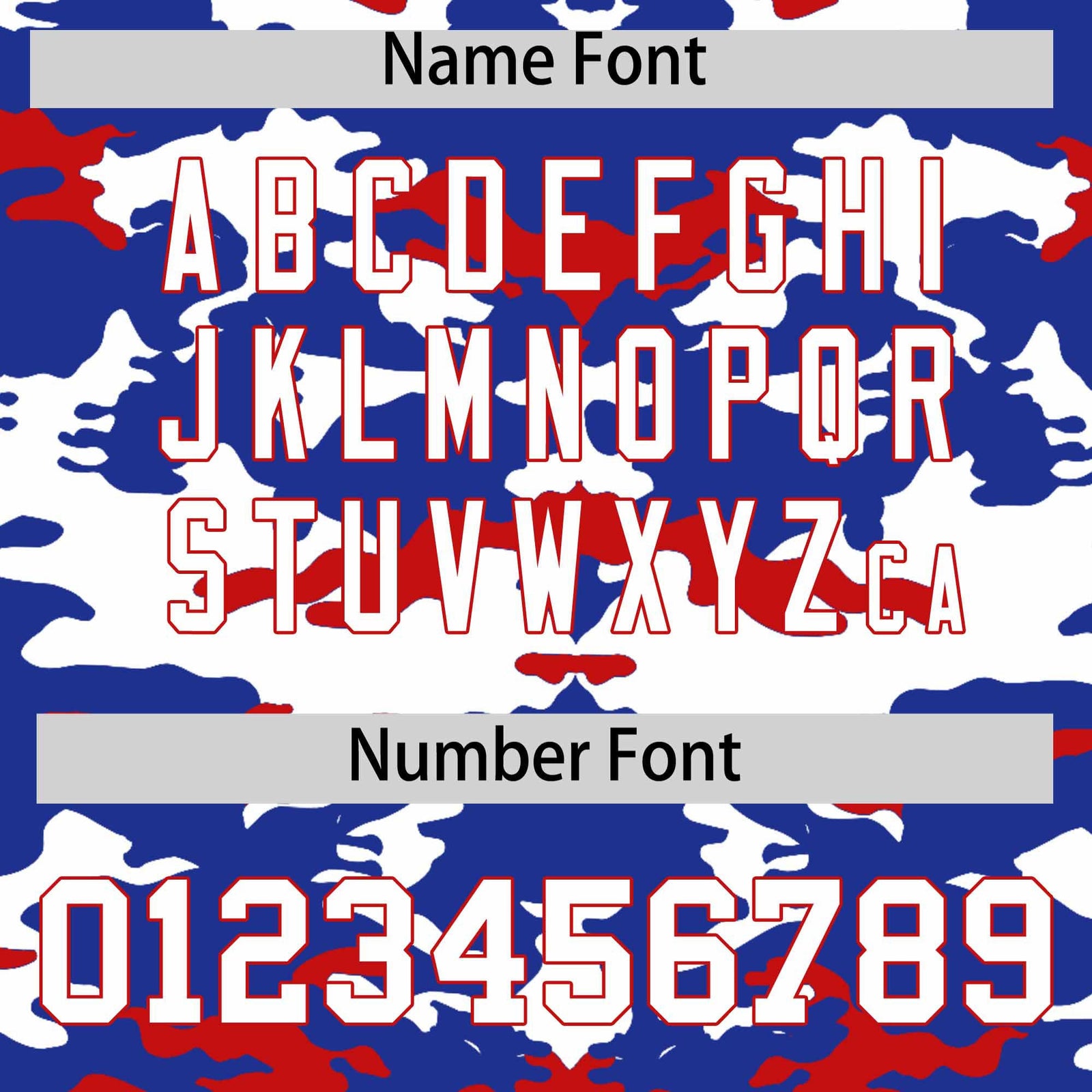 Custom Royal White and Red Camo Fashion Authentic Sleeveless Baseball Jersey