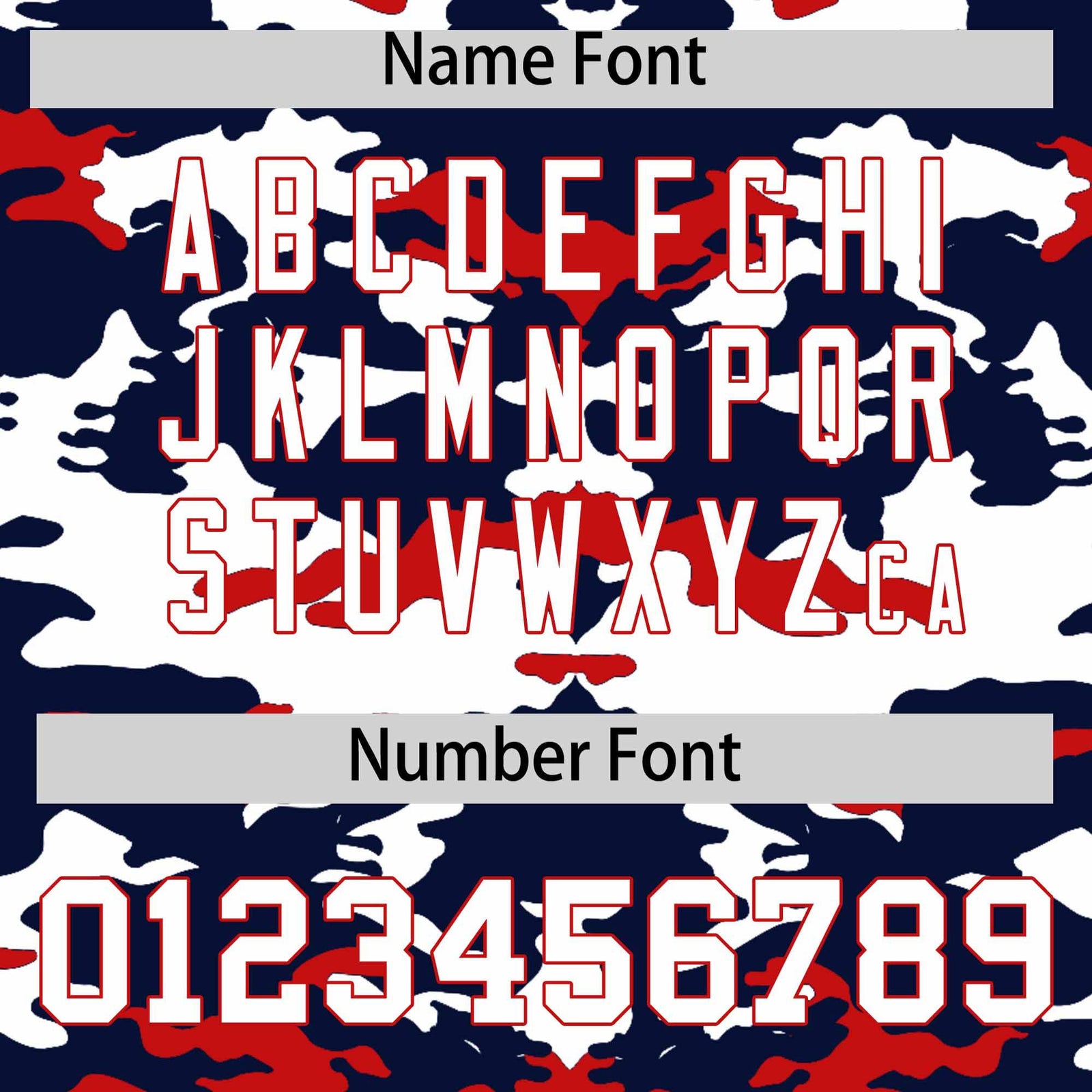 Custom Navy White and Red Camo Fashion Authentic Sleeveless Baseball Jersey