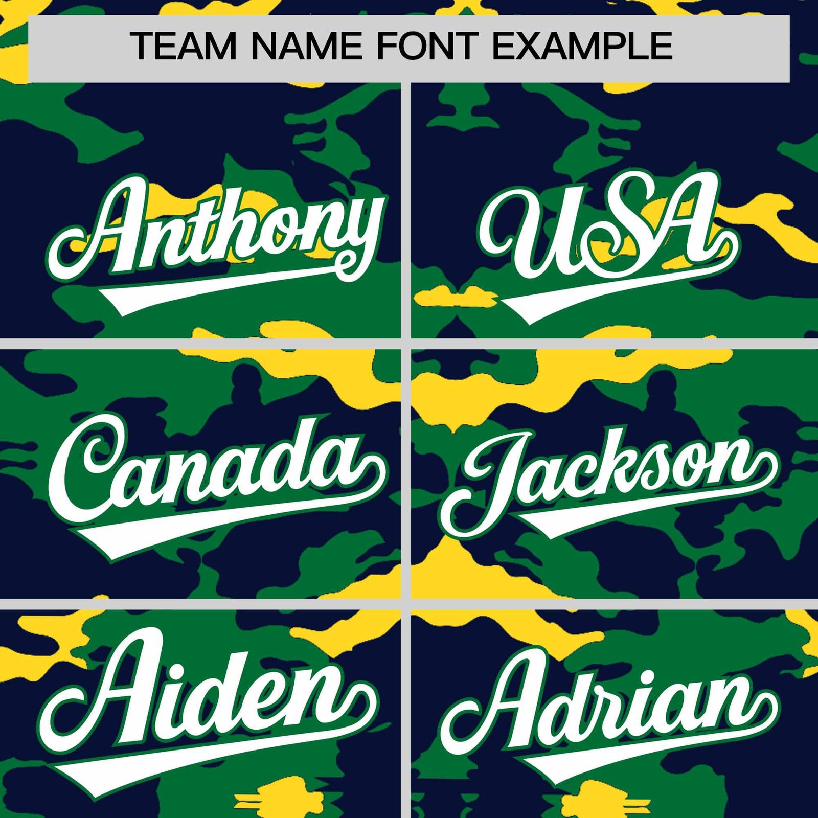 Custom Navy Kelly Green and Gold Camo Fashion Authentic Sleeveless Baseball Jersey