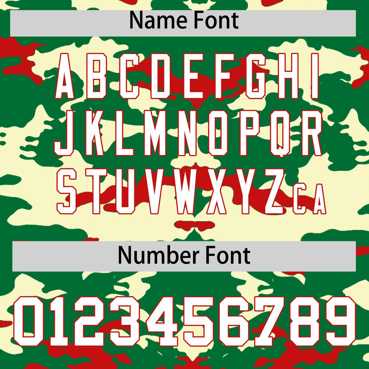 Custom Kelly Green Red Camo Fashion Authentic Sleeveless Baseball Jersey