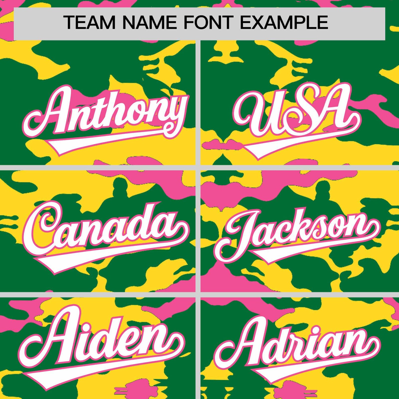 Custom Kelly Green Gold and Pink Camo Fashion Authentic Sleeveless Baseball Jersey