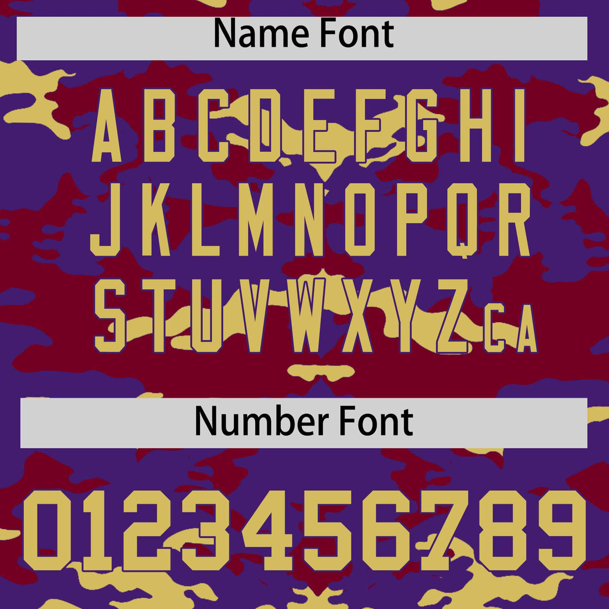 Custom Purple Crimson and Old Gold Camo Fashion Authentic Sleeveless Baseball Jersey