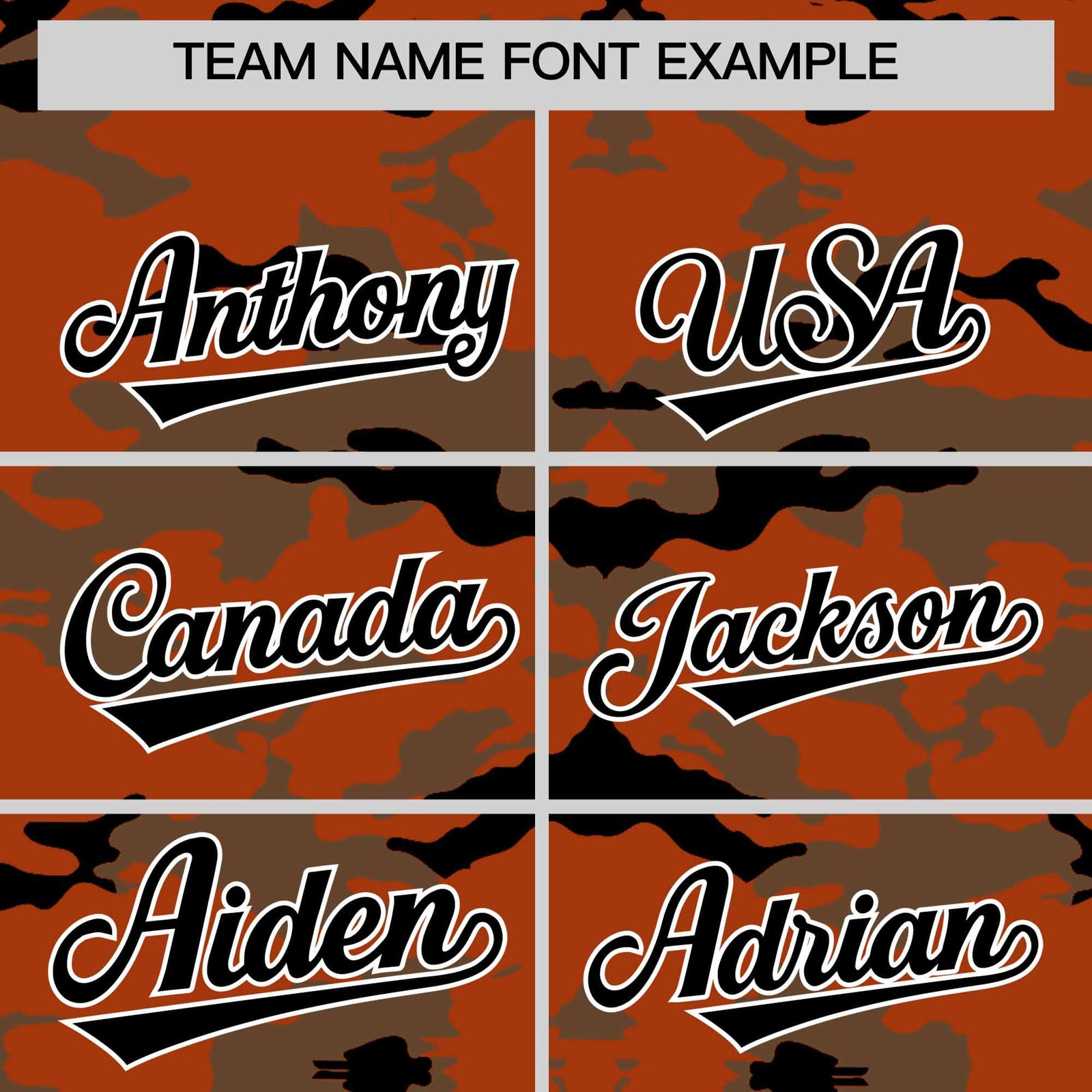 Custom Texas Orange Light Brown and Black Camo Fashion Authentic Sleeveless Baseball Jersey