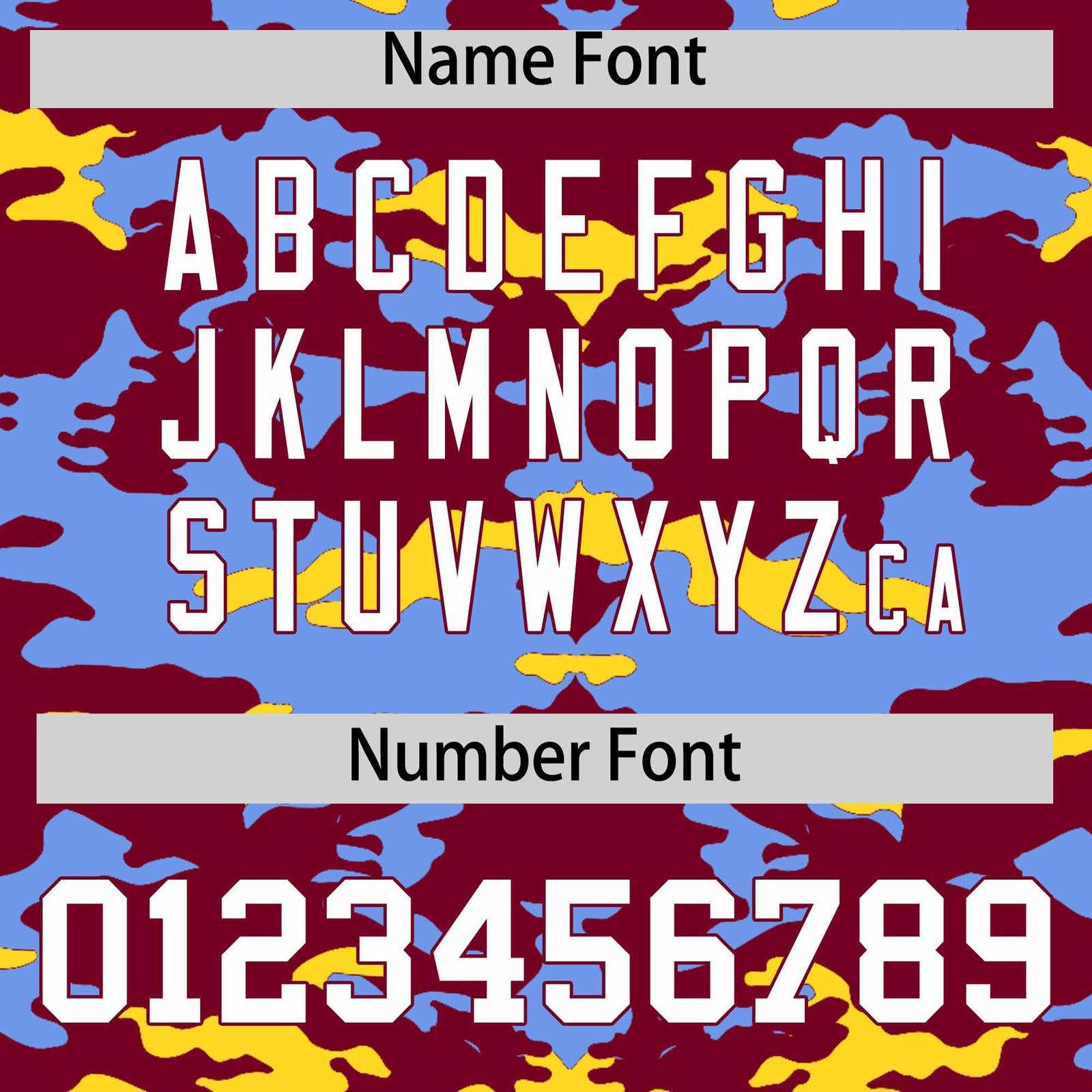 Custom Crimson Light Blue and Gold Camo Fashion Authentic Sleeveless Baseball Jersey