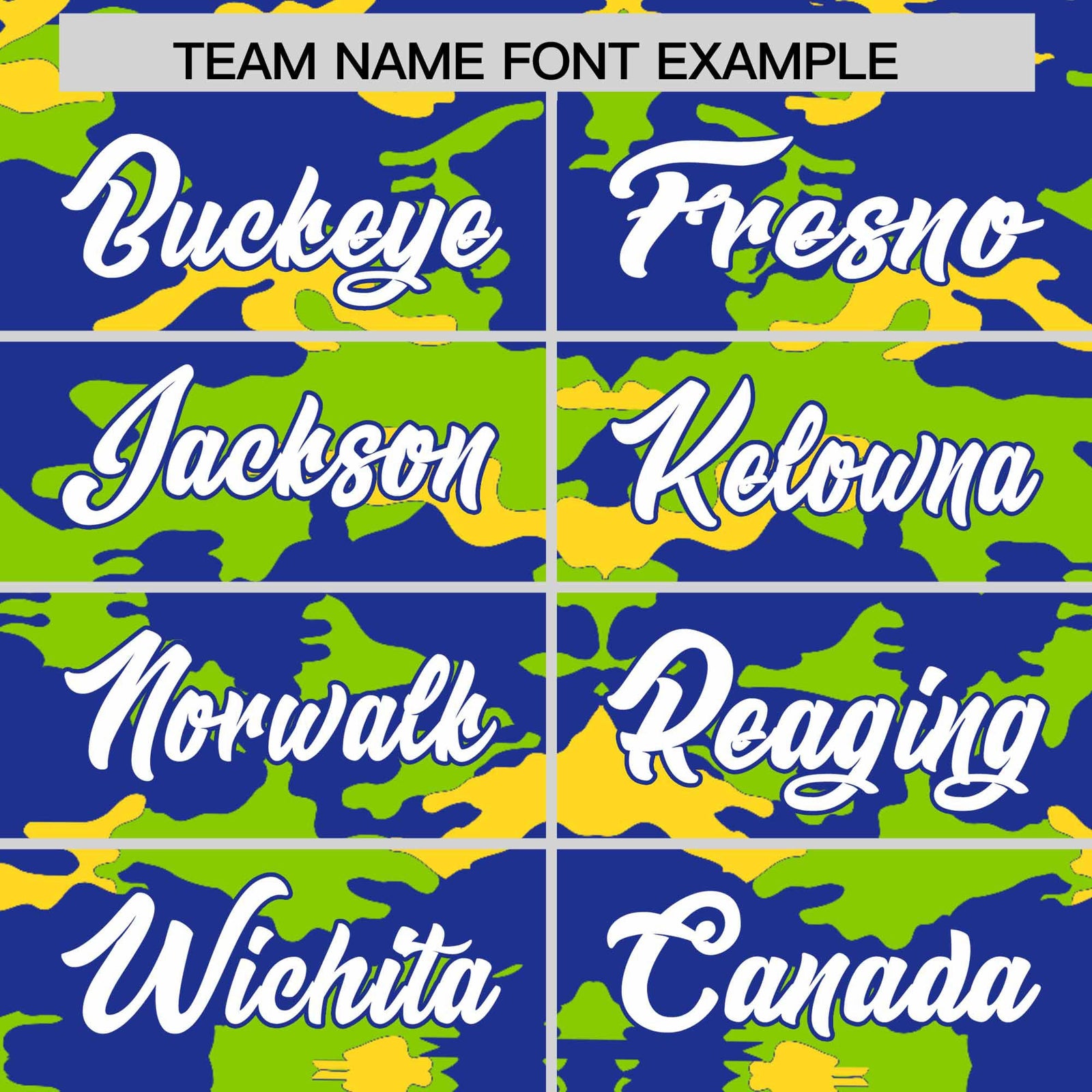 Custom Royal Neon Green and Gold Camo Fashion Authentic Sleeveless Baseball Jersey