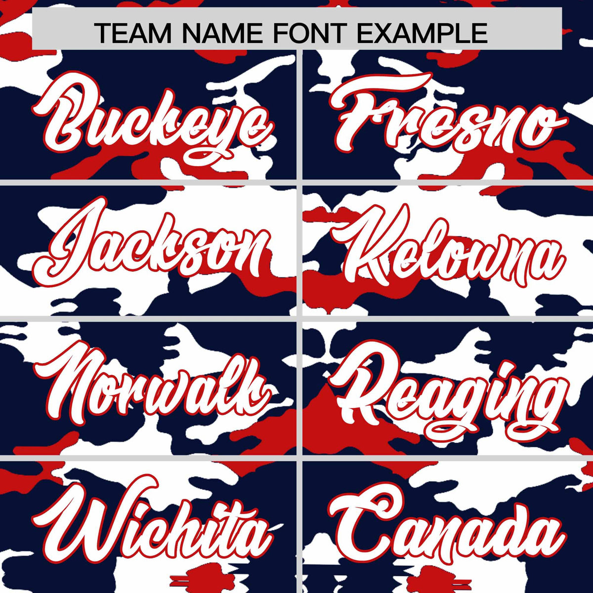 Custom Navy White and Red Camo Fashion Authentic Sleeveless Baseball Jersey