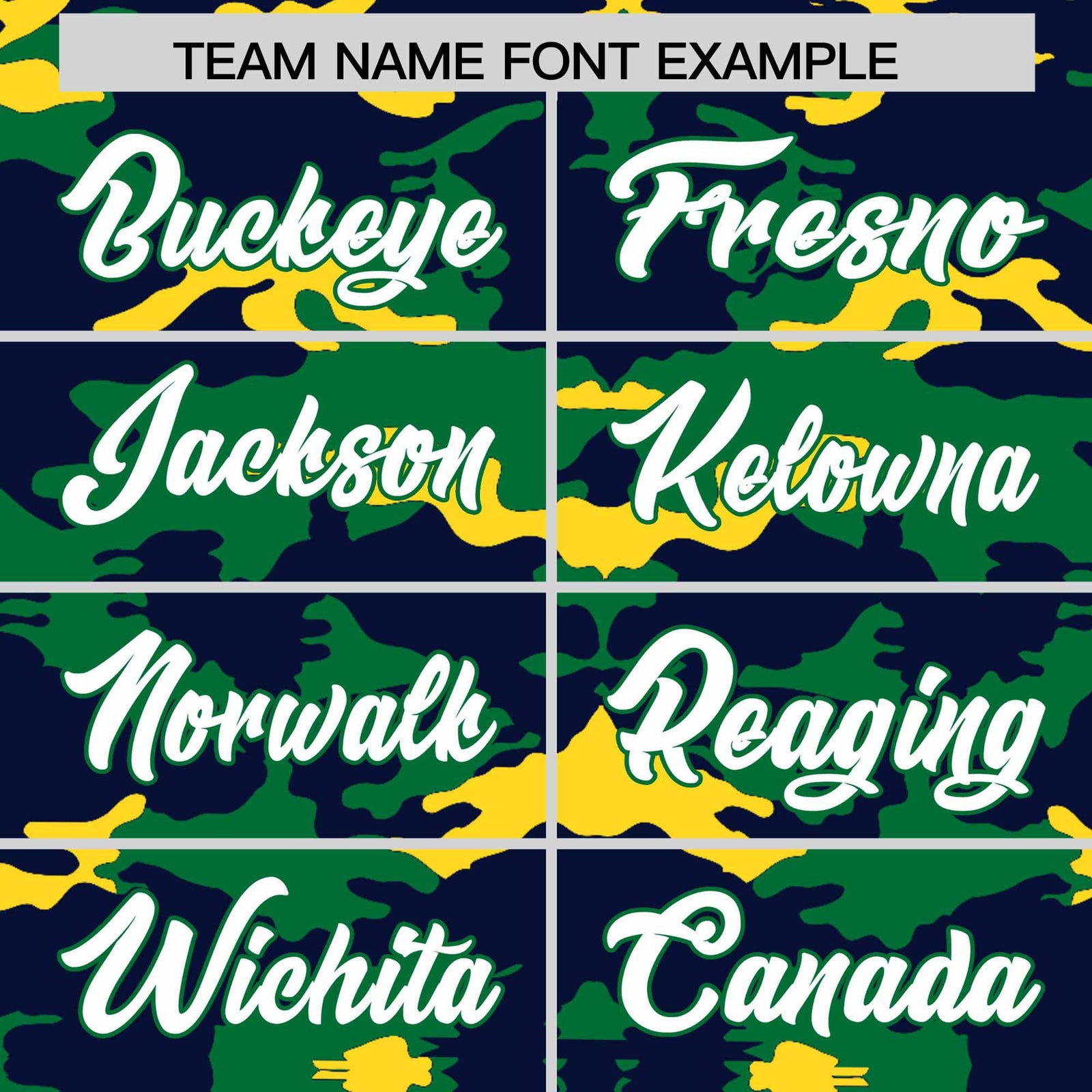 Custom Navy Kelly Green and Gold Camo Fashion Authentic Sleeveless Baseball Jersey