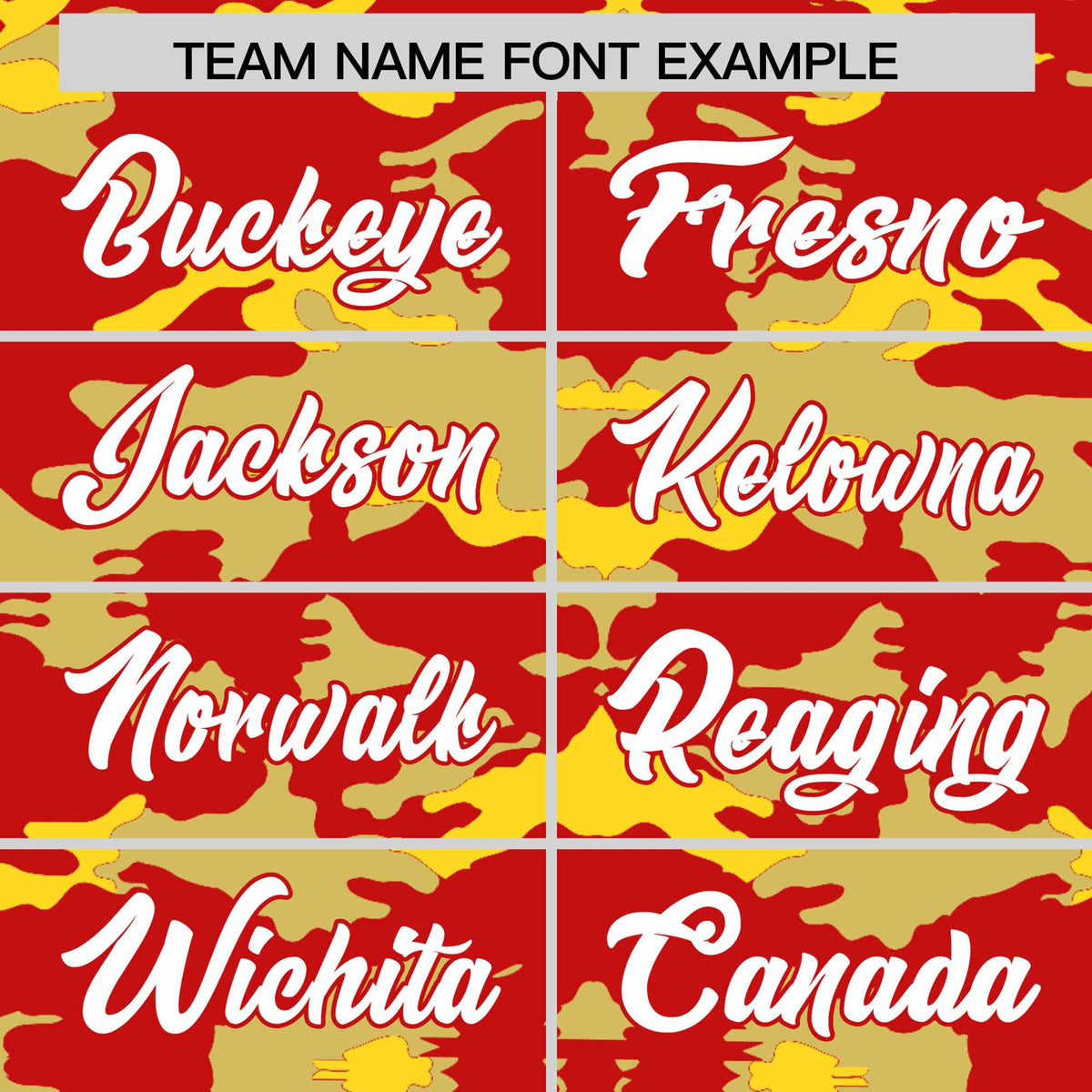 Custom Red Old Gold and Gold Camo Fashion Authentic Sleeveless Baseball Jersey