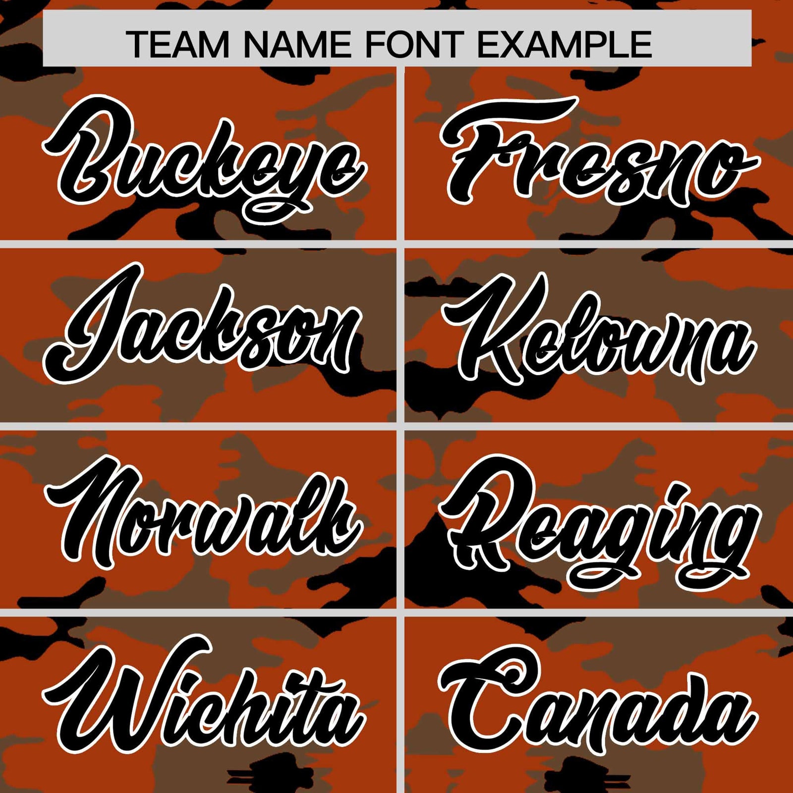 Custom Texas Orange Light Brown and Black Camo Fashion Authentic Sleeveless Baseball Jersey