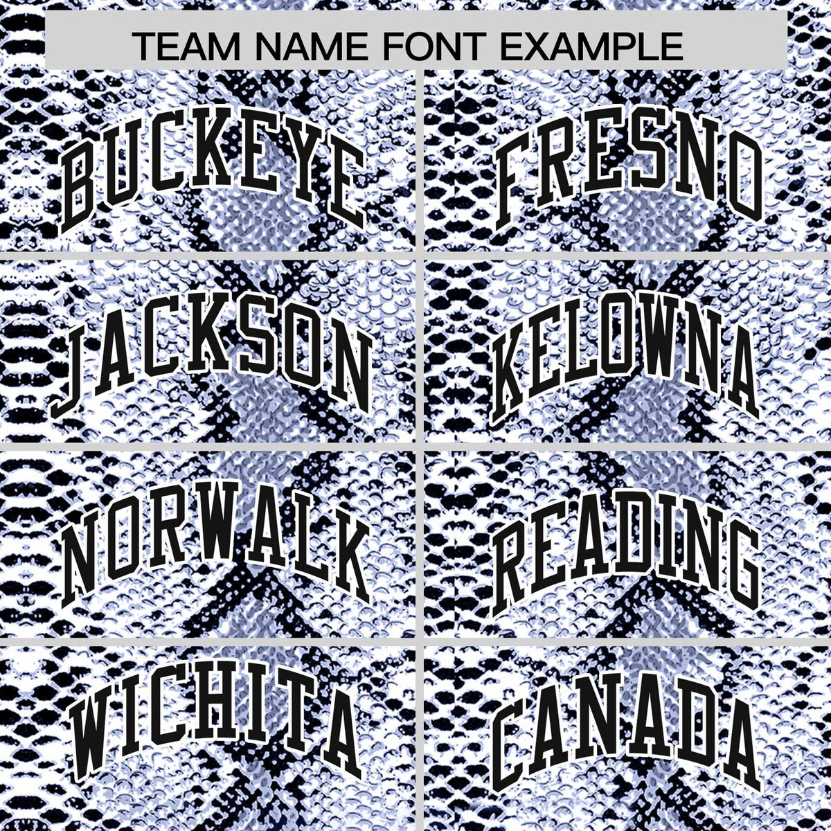 Custom Navy Snakeskin Pattern Authentic Sleeveless Baseball Jersey