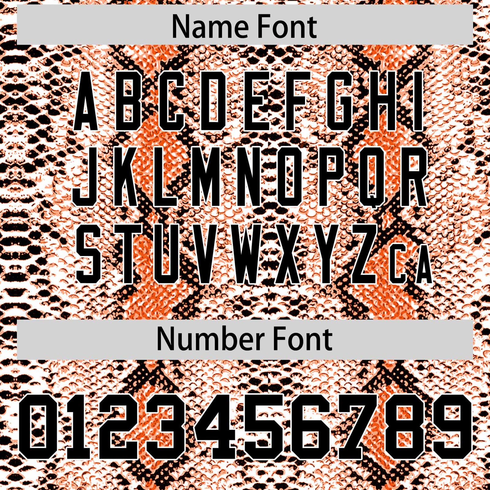 Custom Orange Snakeskin Pattern Authentic Sleeveless Baseball Jersey