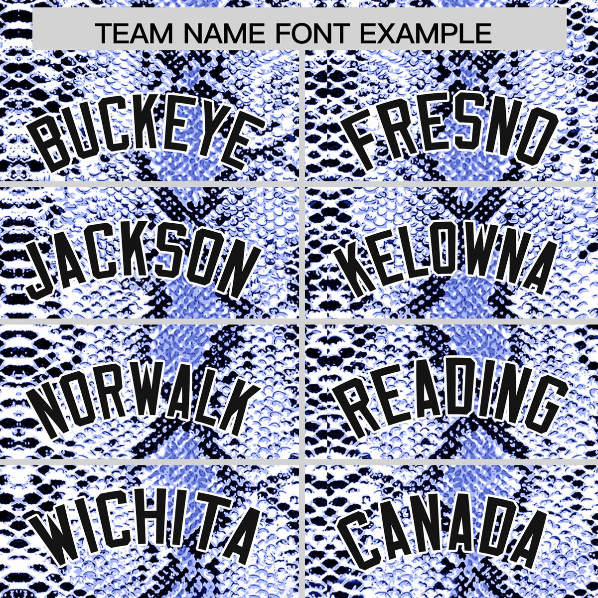 Custom Royal Snakeskin Pattern Authentic Sleeveless Baseball Jersey