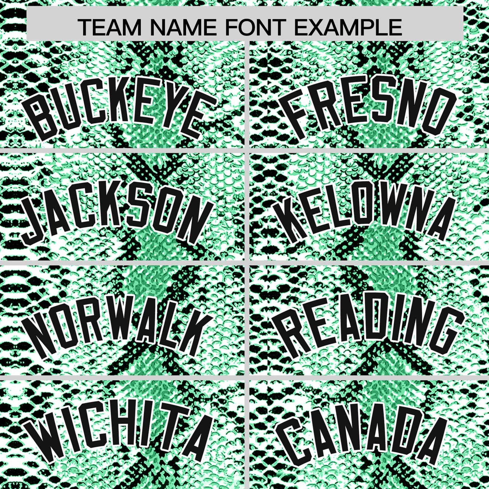 Custom Kelly Green Snakeskin Pattern Authentic Sleeveless Baseball Jersey