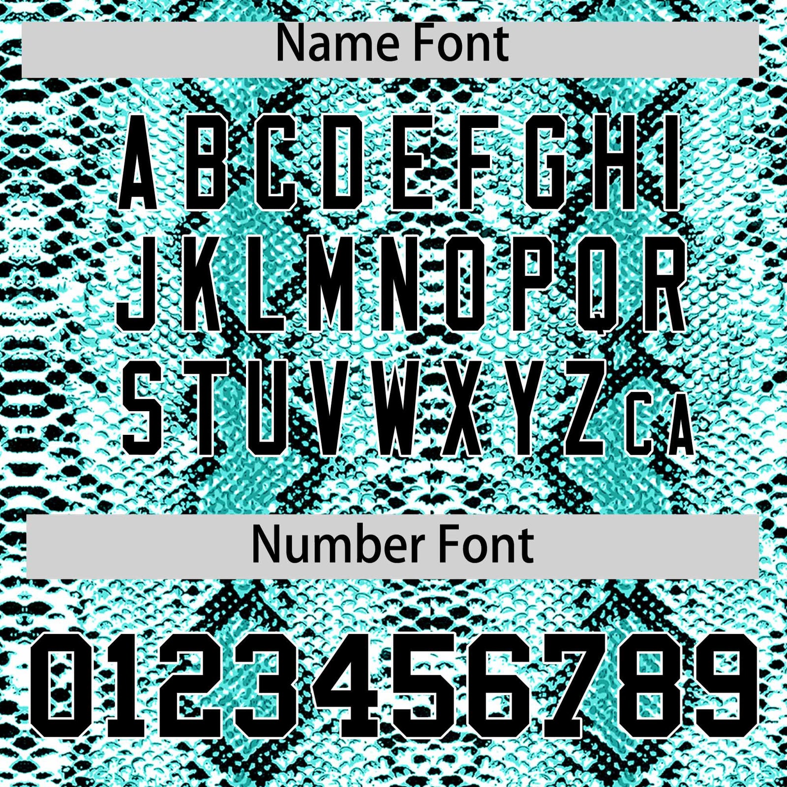 Custom Aqua Snakeskin Pattern Authentic Sleeveless Baseball Jersey