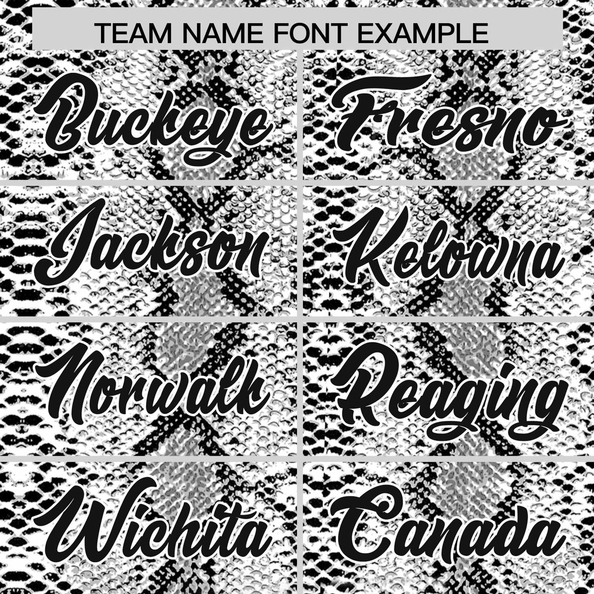 Custom Black Snakeskin Pattern Authentic Sleeveless Baseball Jersey