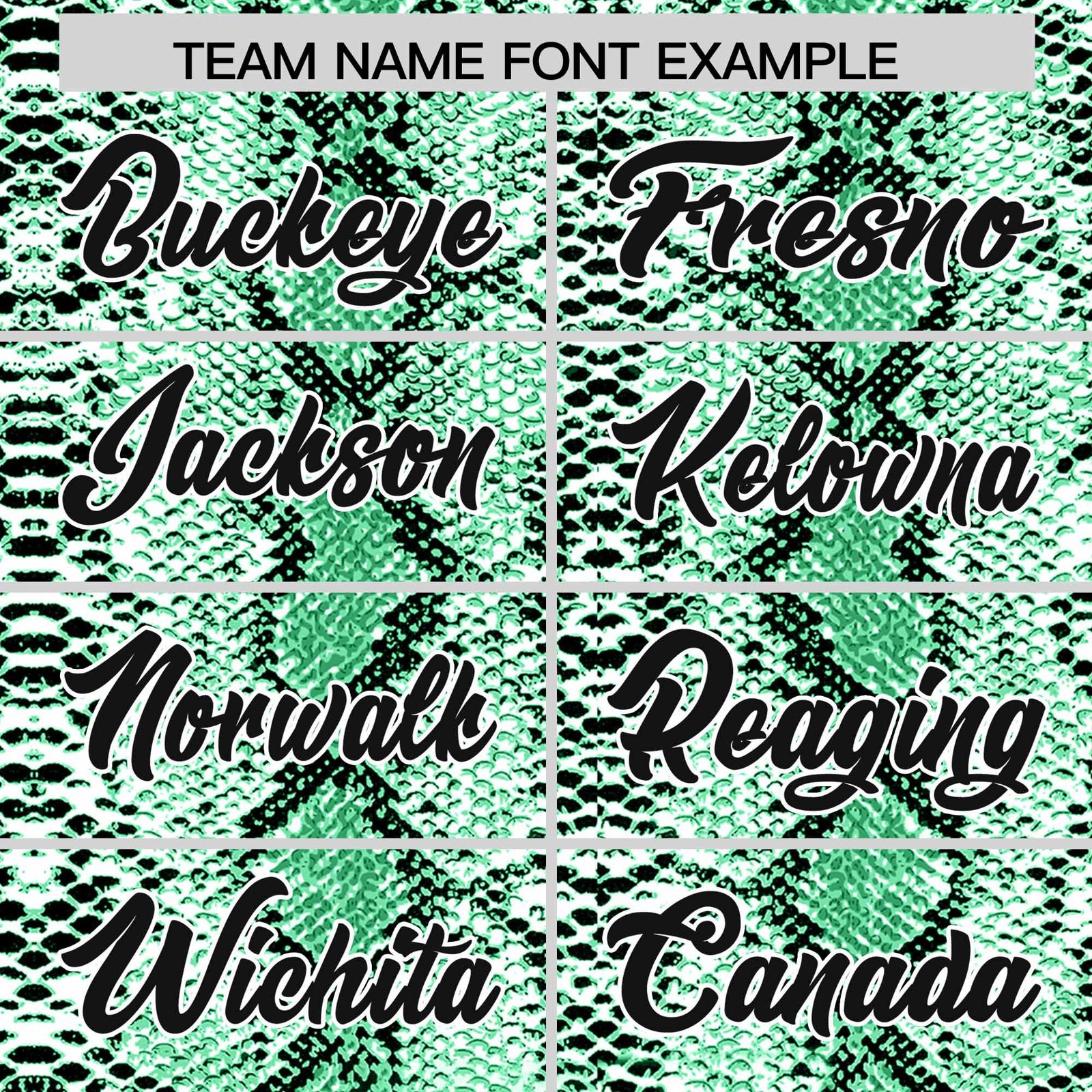 Custom Kelly Green Snakeskin Pattern Authentic Sleeveless Baseball Jersey