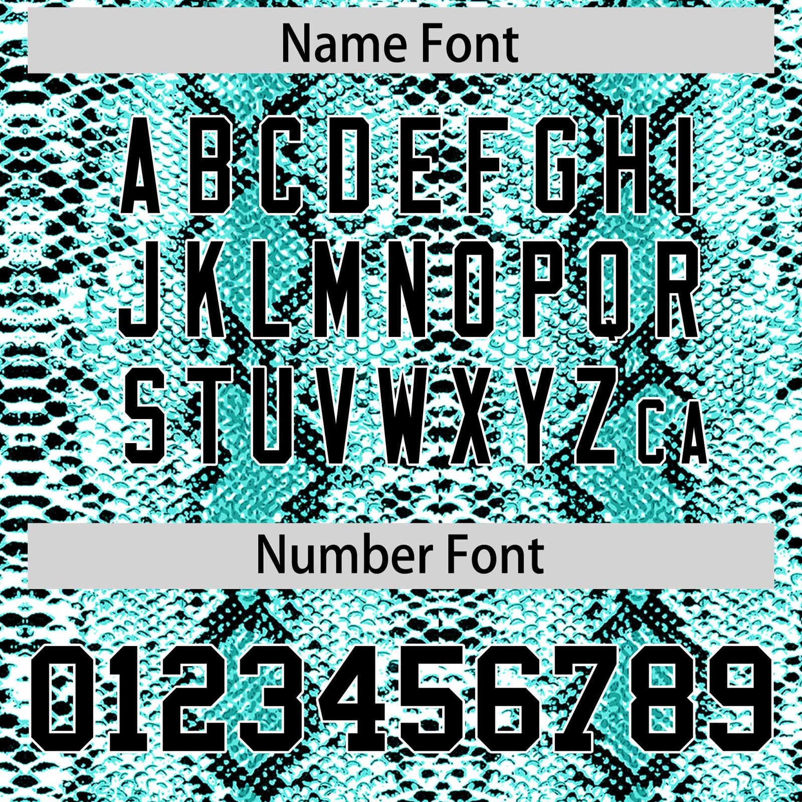 Custom Aqua Snakeskin Pattern Authentic Sleeveless Baseball Jersey