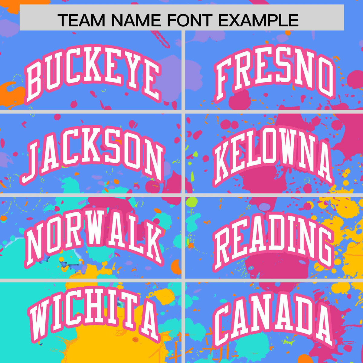 Custom Powder Blue Graffiti Fashion Baseball Jersey For Women