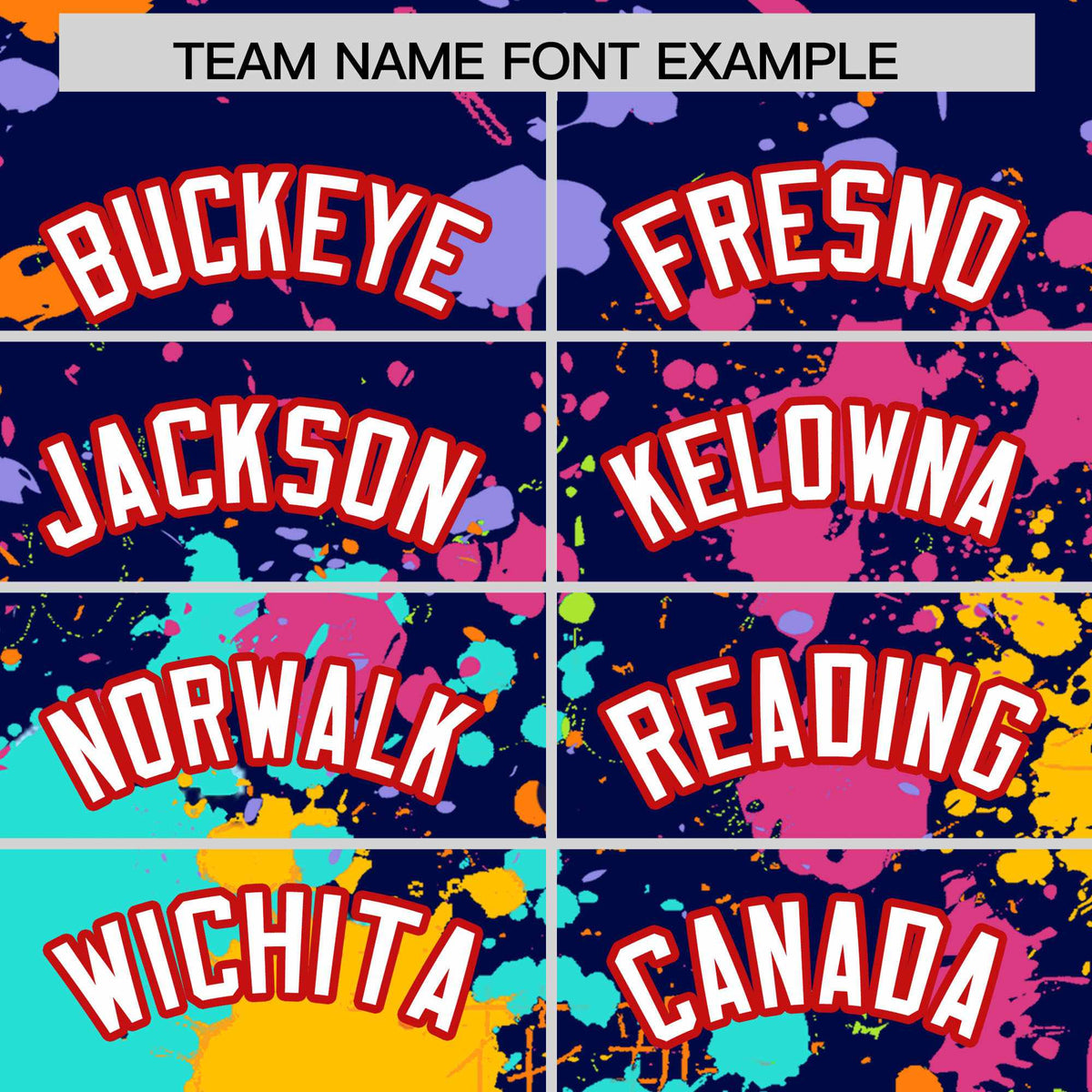 Custom Navy Graffiti Fashion Baseball Jersey For Women