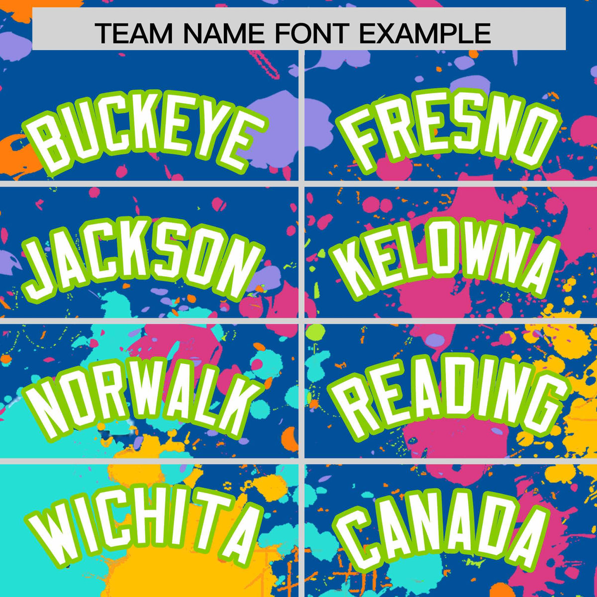 Custom Royal Graffiti Fashion Baseball Jersey For Women