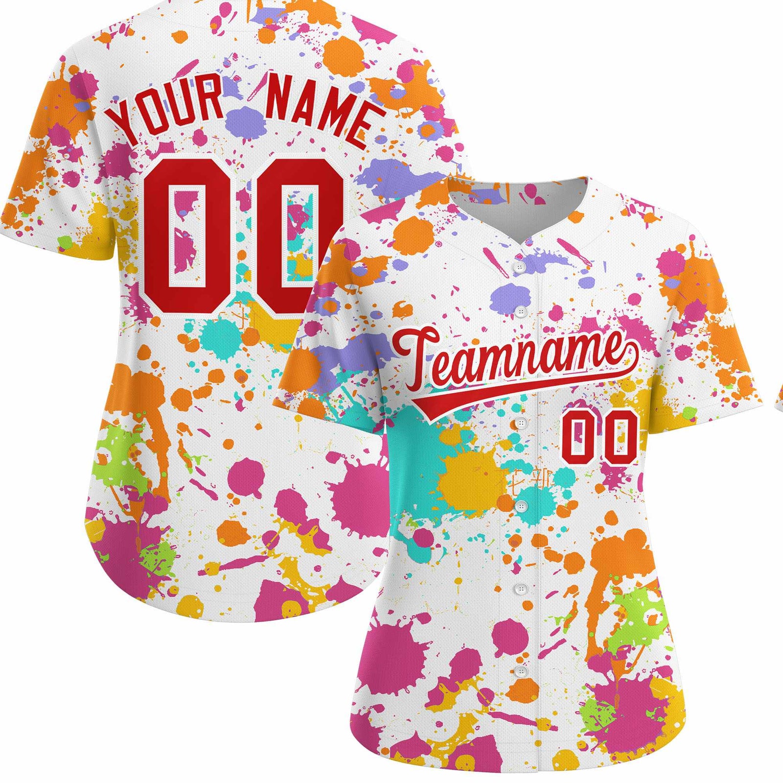 Custom White Graffiti Fashion Baseball Jersey For Women