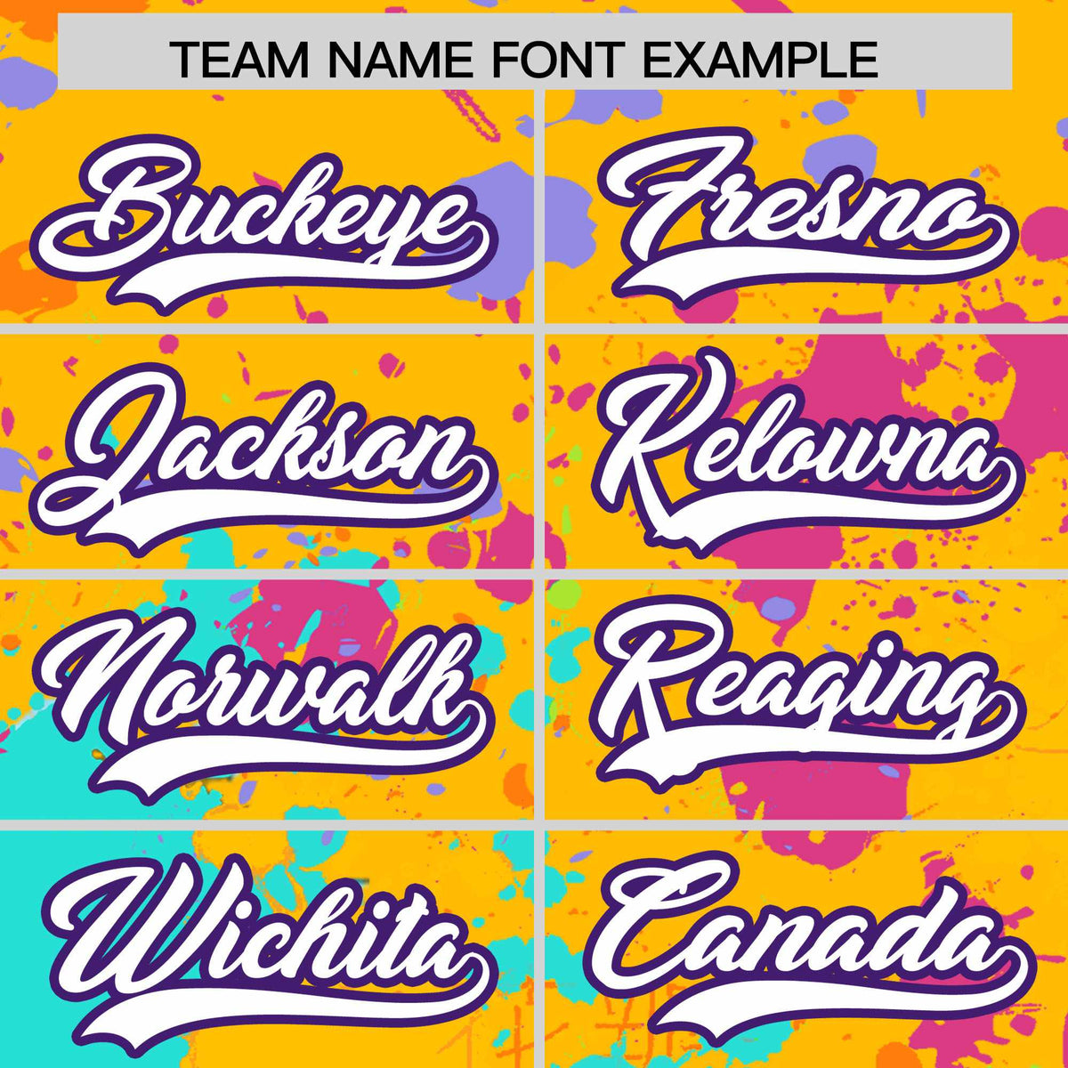 Custom Yellow Graffiti Fashion Baseball Jersey For Women