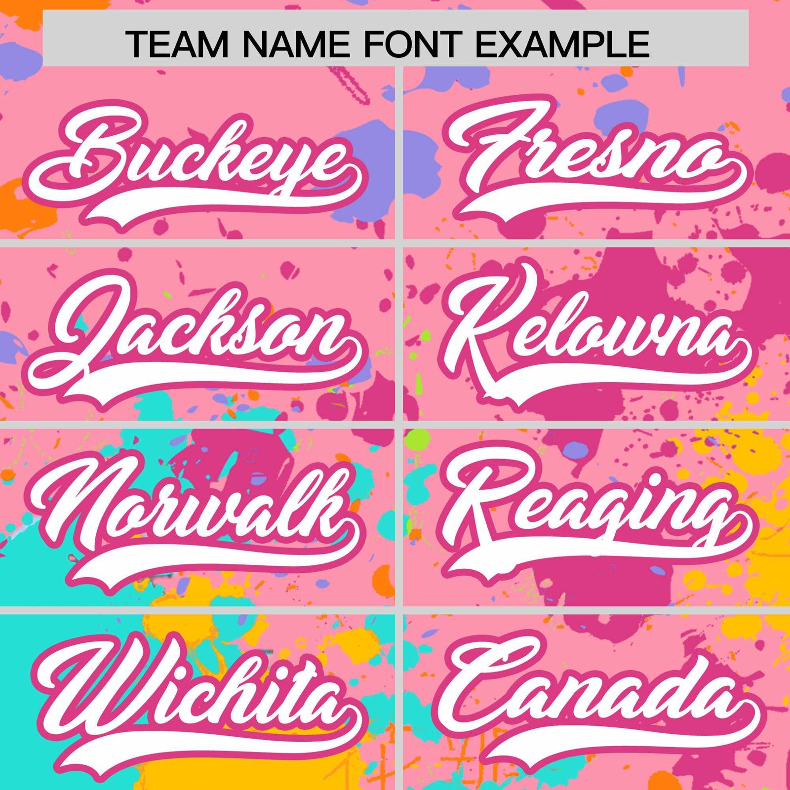 Custom Light Pink Graffiti Fashion Baseball Jersey For Women