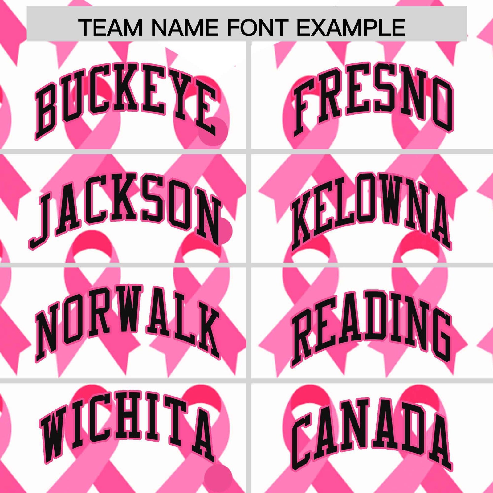 Custom White Black Breast Cancer Awareness Month Pink Ribbon Authentic Baseball Jersey for Women