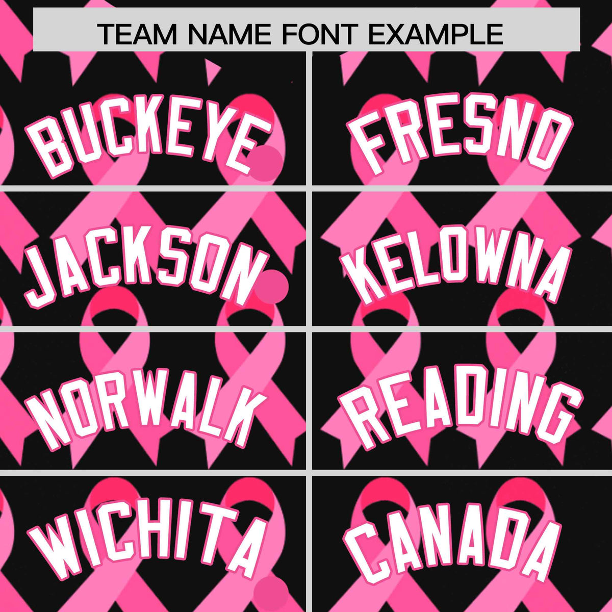 Custom Black Pink Breast Cancer Awareness Month Pink Ribbon Authentic Baseball Jersey for Women