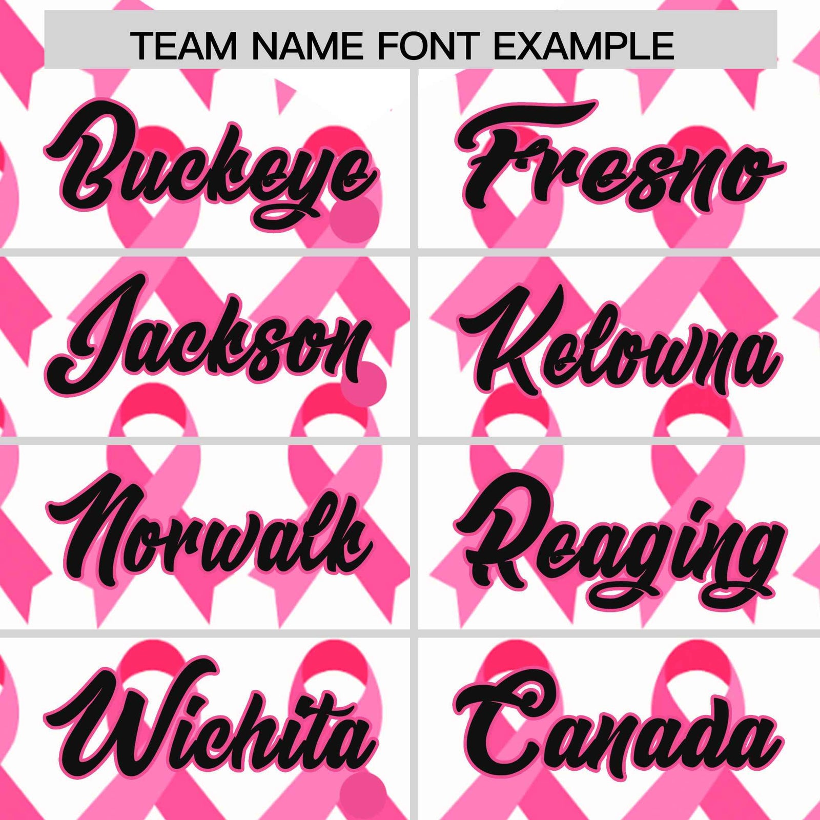 Custom White Black Breast Cancer Awareness Month Pink Ribbon Authentic Baseball Jersey for Women