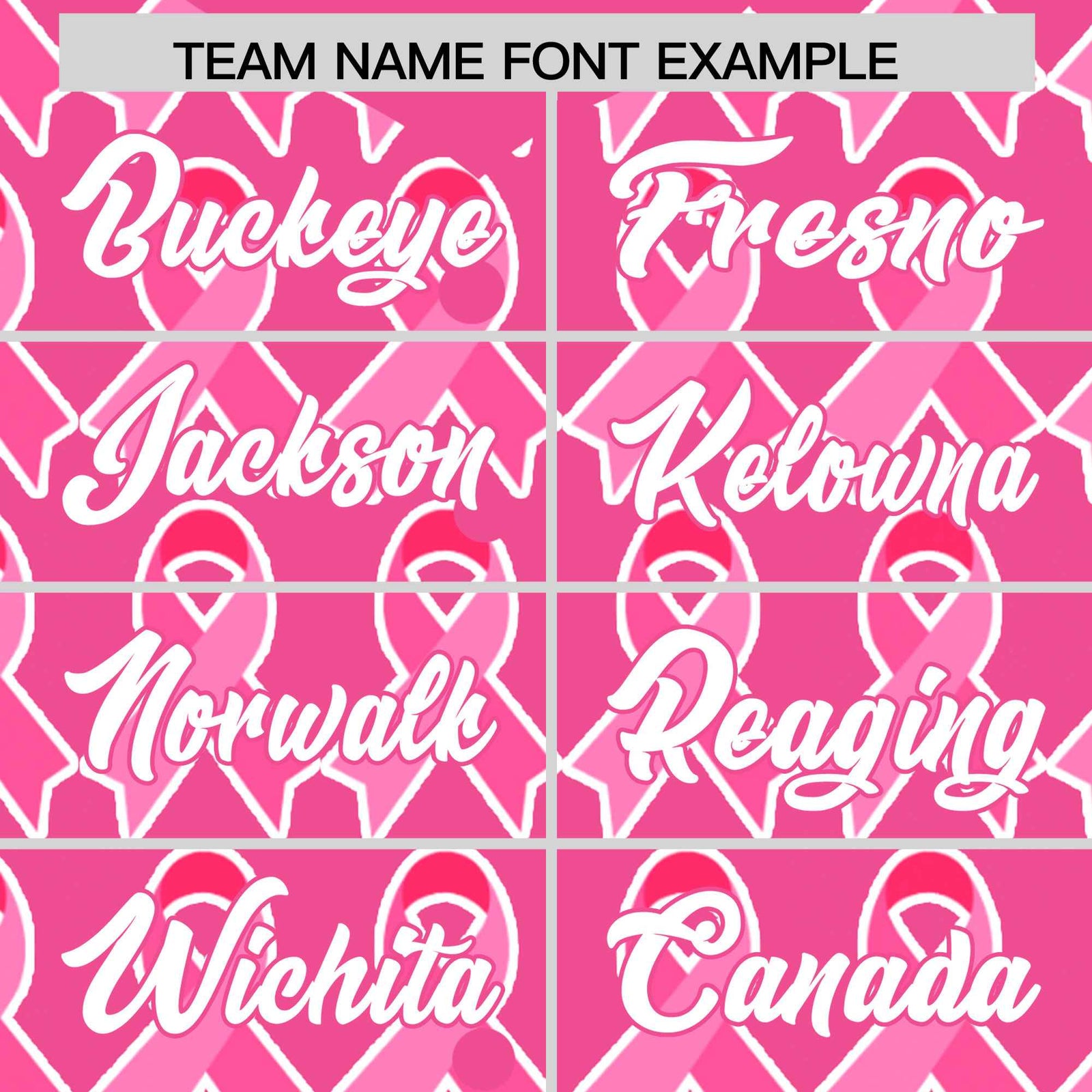 Custom Pink White Breast Cancer Awareness Month Pink Ribbon Authentic Baseball Jersey for Women