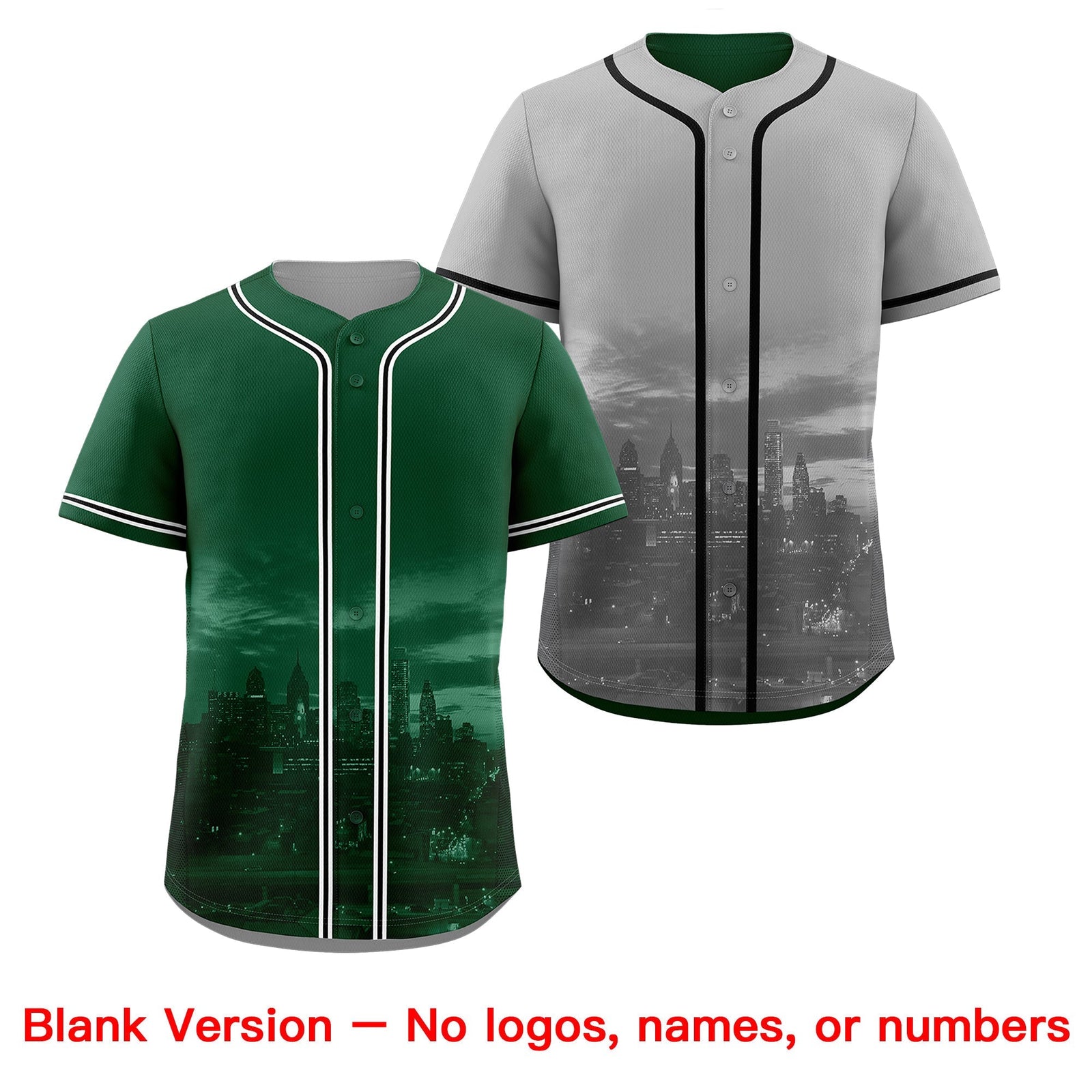 Custom Green Grey Reversible City Edition Graffiti Pattern Wrinkle-Resistant Baseball Jersey| KXKSHOP