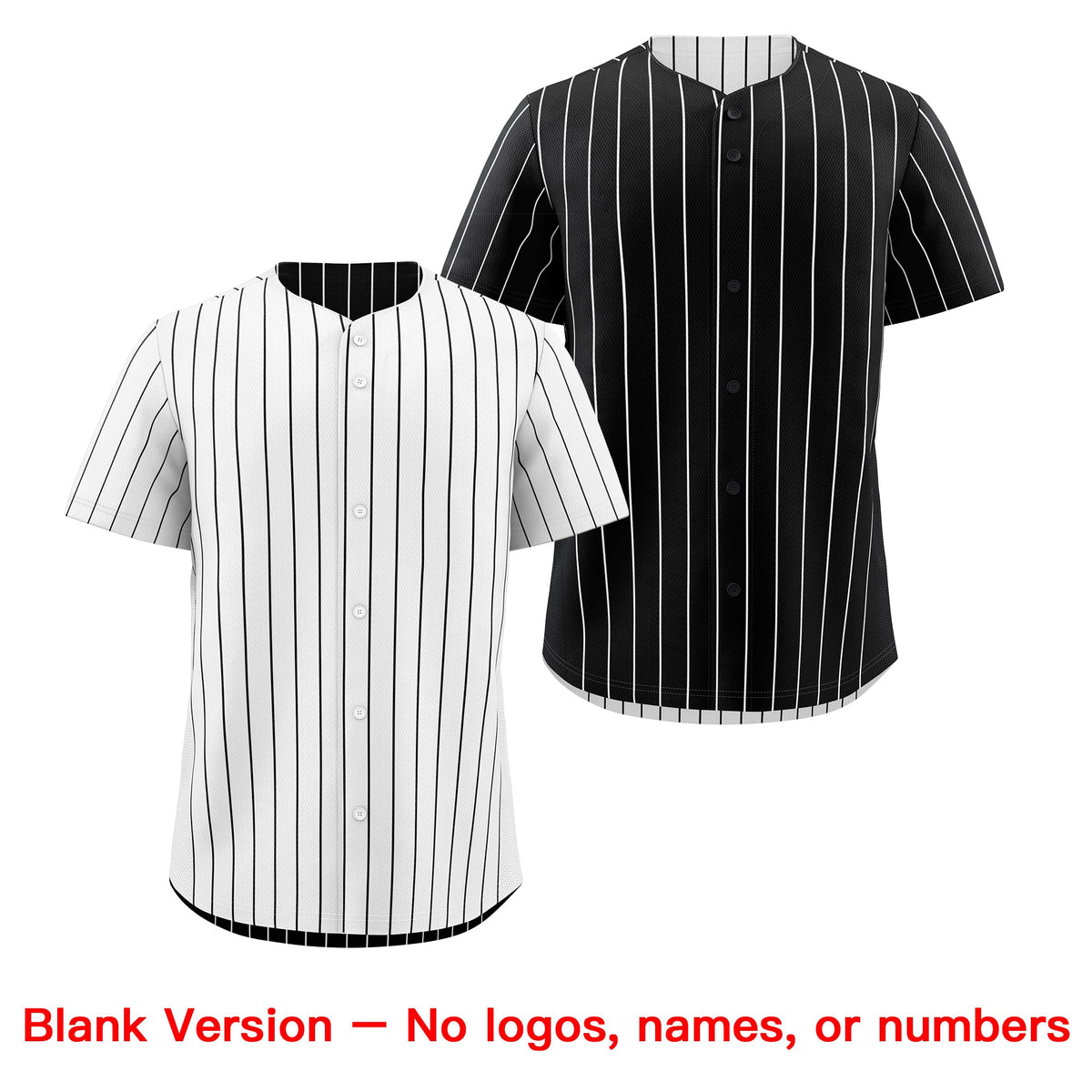 Custom Red Black White Reversible Stripe Fashion Baseball Jersey| KXKSHOP