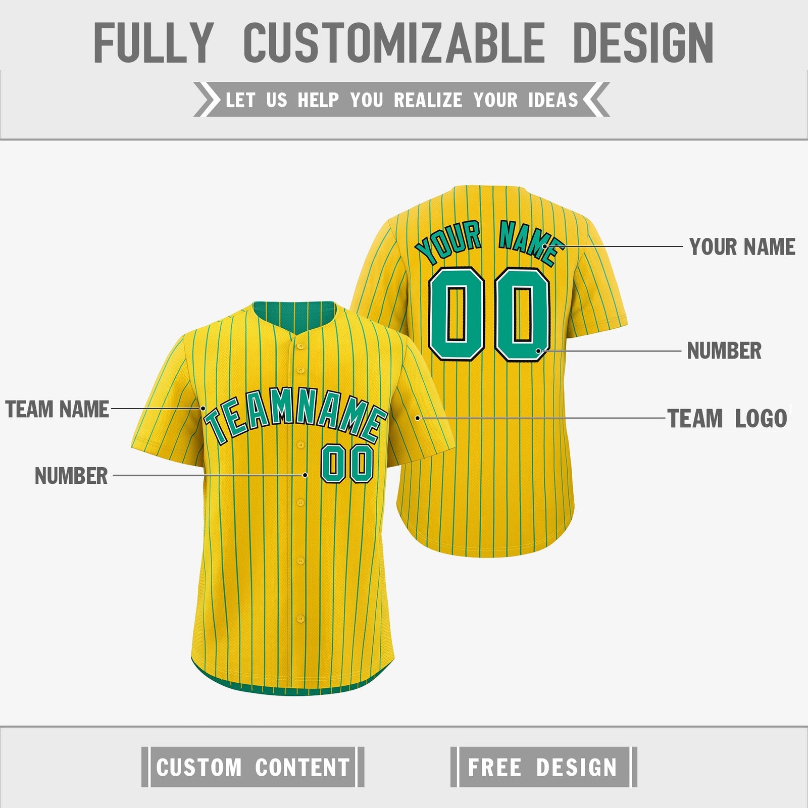Custom Green White Black Reversible Stripe Fashion Baseball Jersey| KXKSHOP