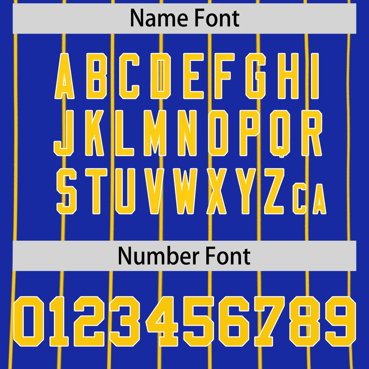 Custom Gold White Royal Blue Reversible Stripe Fashion Baseball Jersey| KXKSHOP