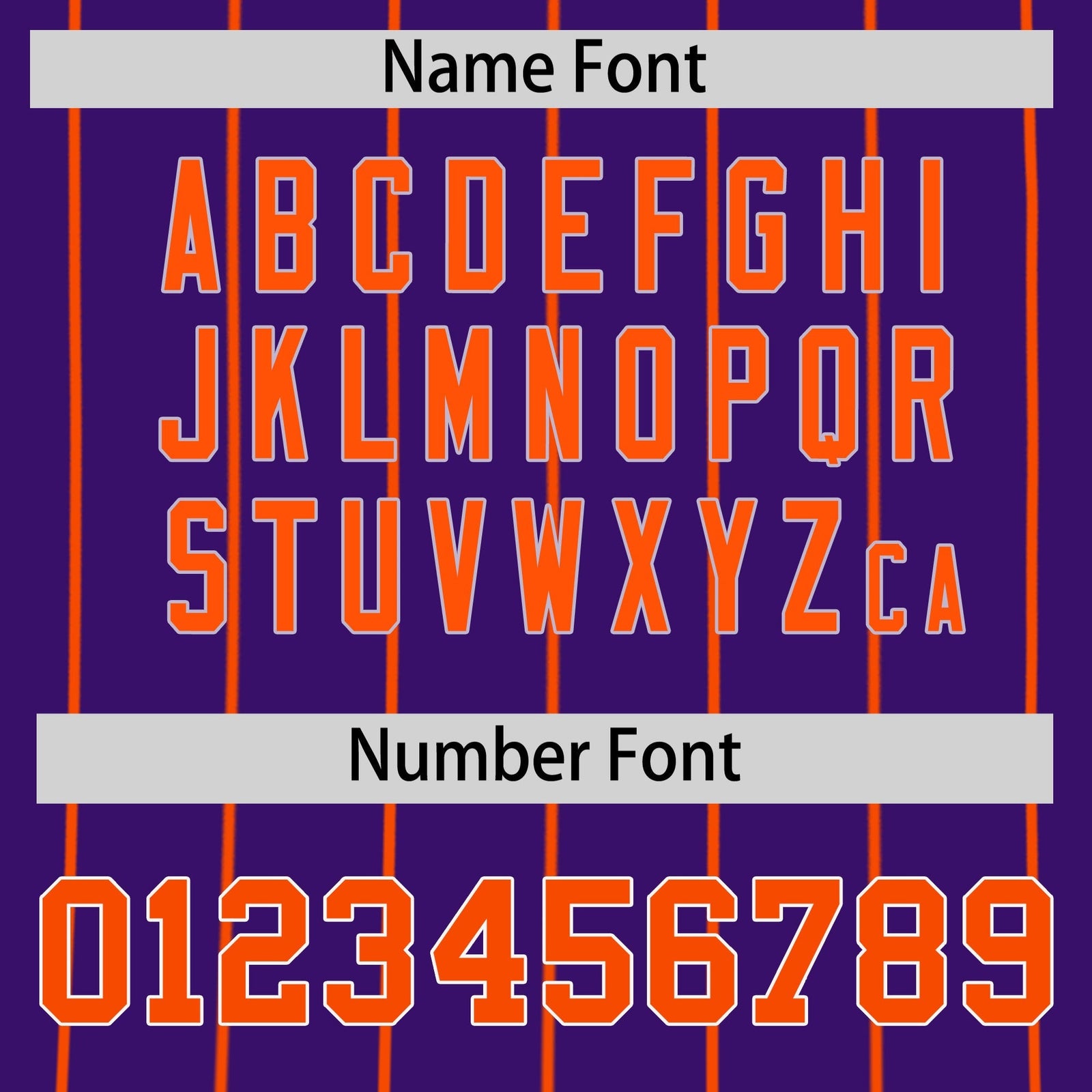 Custom Purple White Orange Reversible Stripe Fashion Baseball Jersey| KXKSHOP