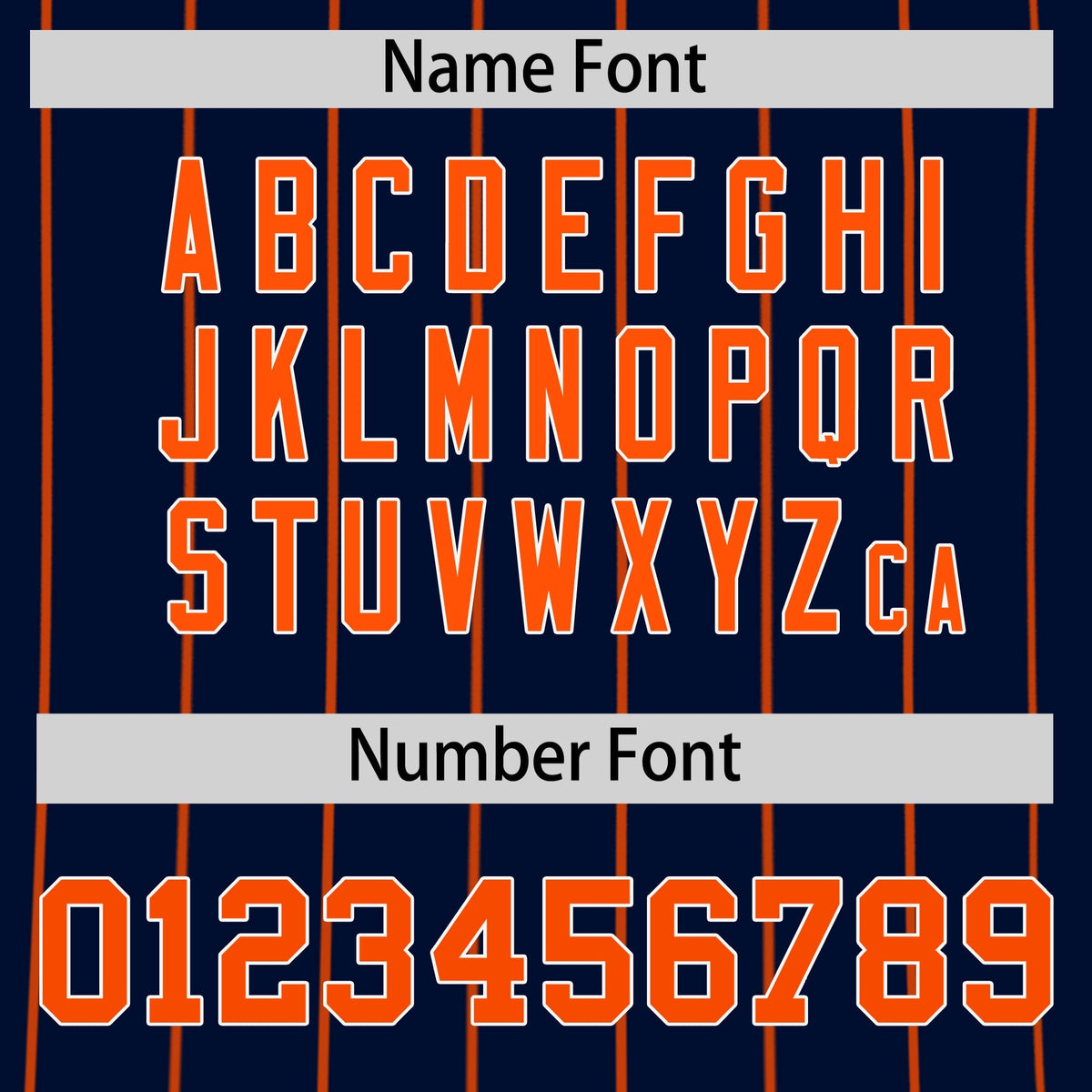 Custom Orange White Navy Reversible Stripe Fashion Baseball Jersey| KXKSHOP