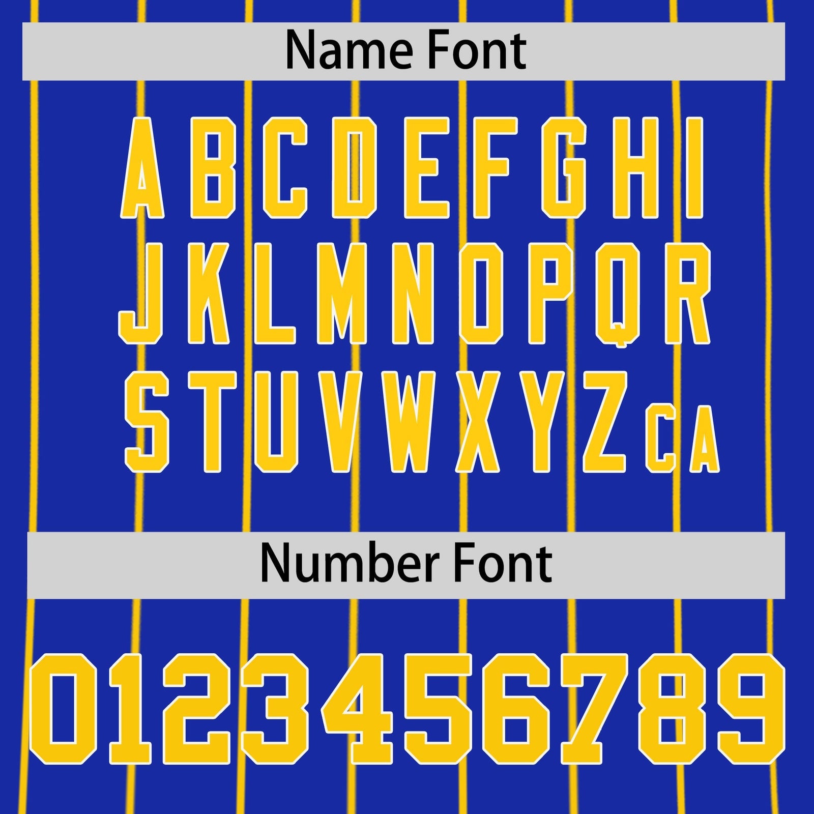 Custom Gold White Royal Blue Reversible Stripe Fashion Baseball Jersey| KXKSHOP