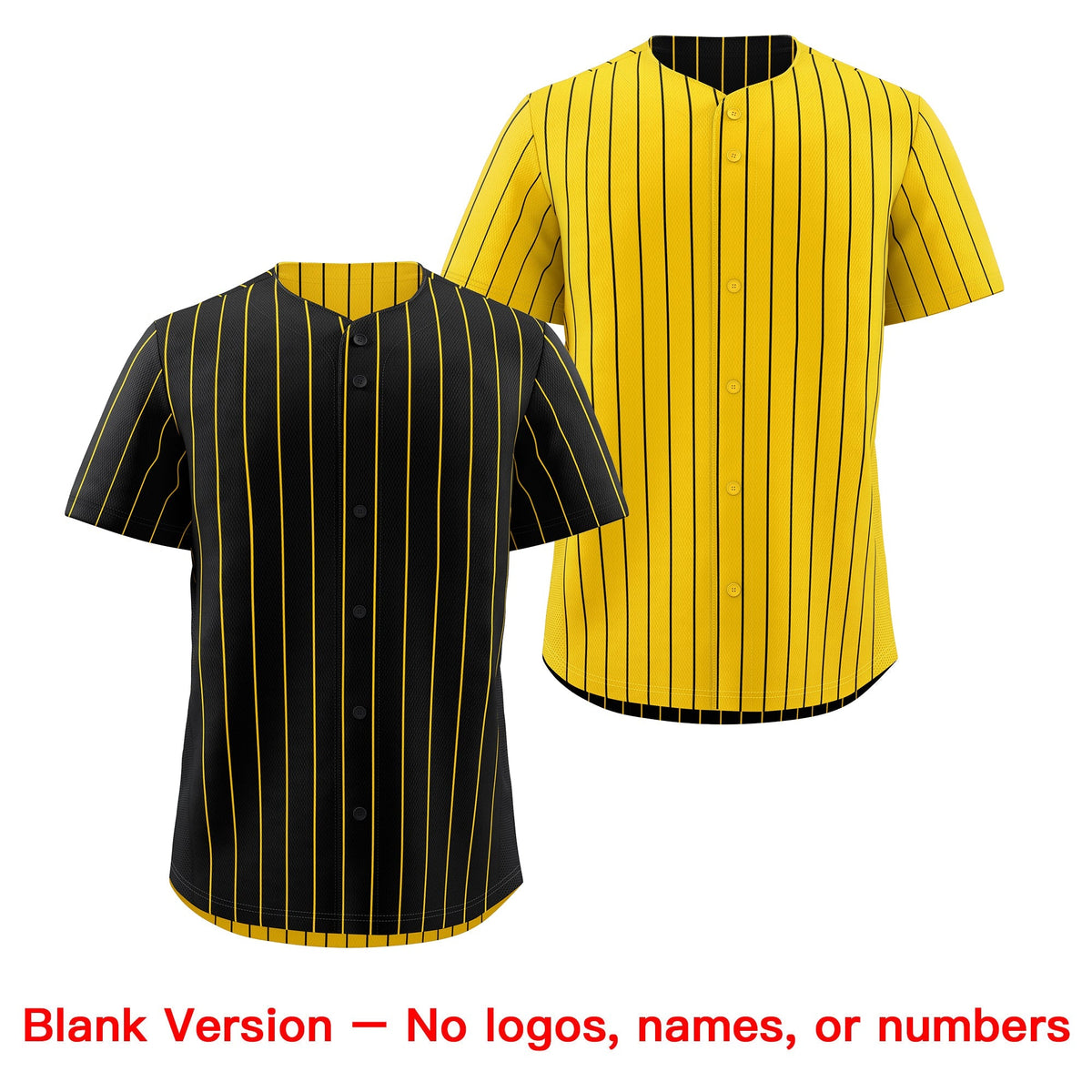 Custom Gold White Black Reversible Stripe Fashion Baseball Jersey| KXKSHOP