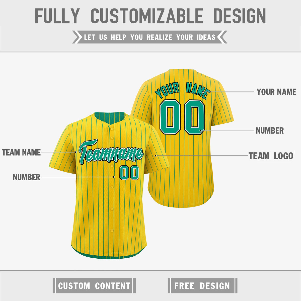Custom Green White Black Reversible Stripe Fashion Baseball Jersey| KXKSHOP