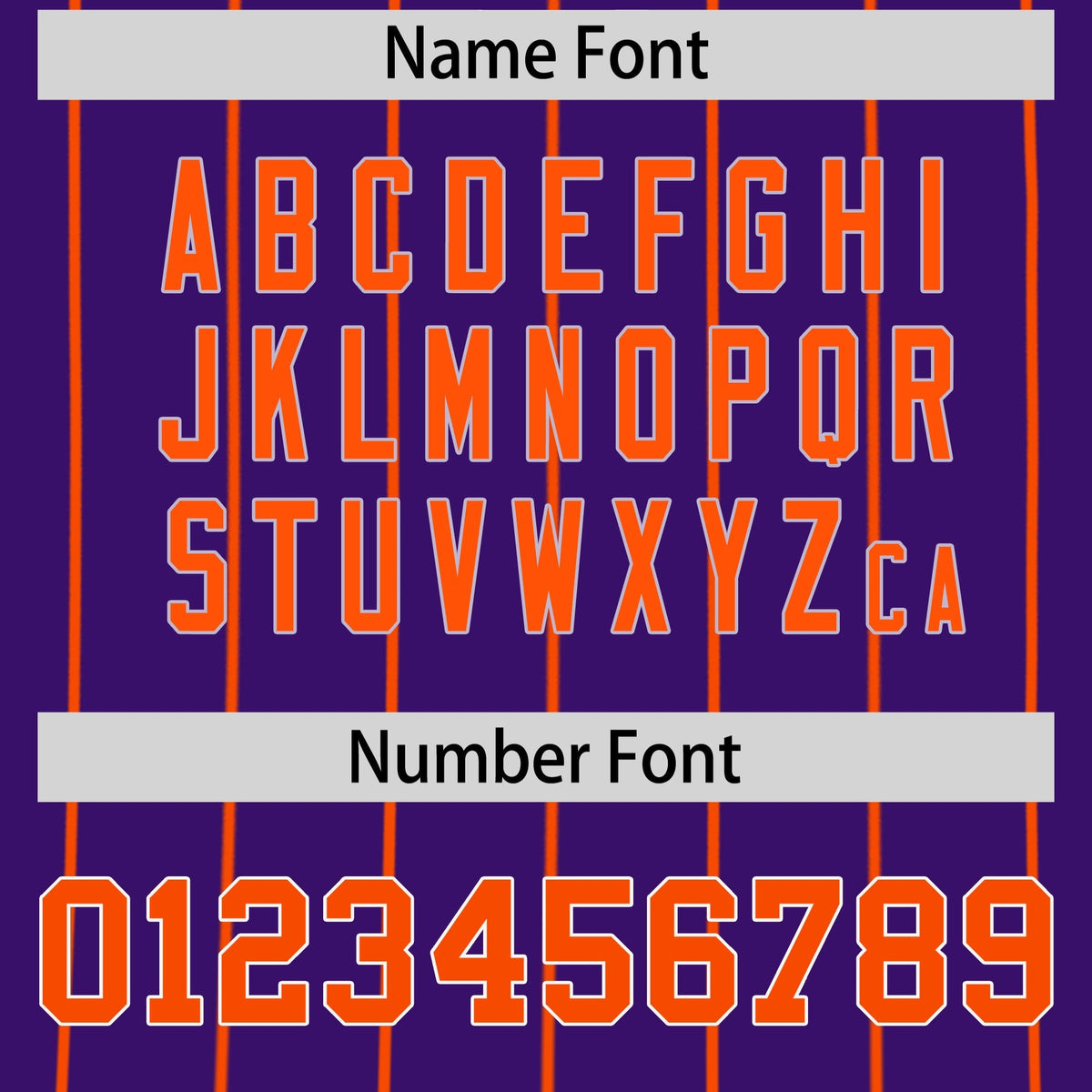 Custom Purple White Orange Reversible Stripe Fashion Baseball Jersey| KXKSHOP