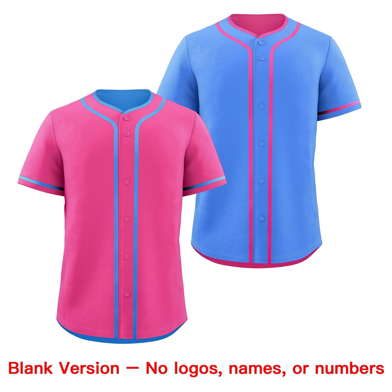 Custom Powder Blue White Reversible Classic Style Lightweight Baseball Jersey| KXKSHOP