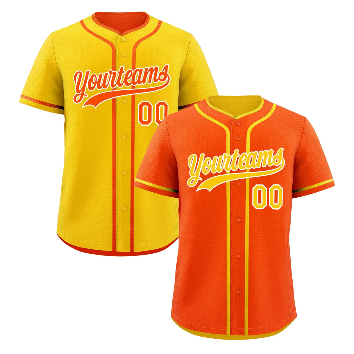 Custom Gold White Reversible Classic Style Moisture-Wicking Baseball Jersey| KXKSHOP