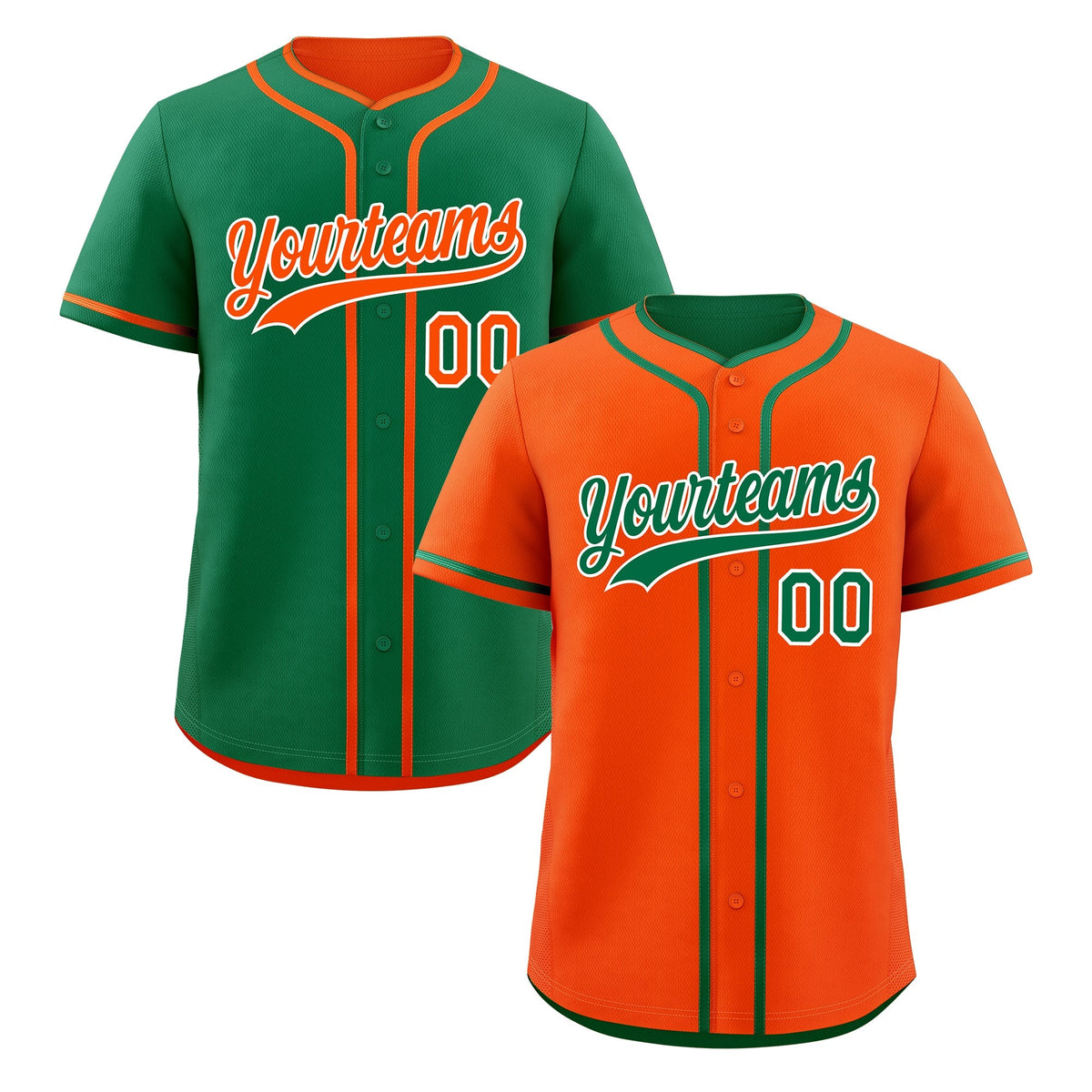 Custom Kelly Green White Reversible Classic Style Moisture-Wicking Baseball Jersey| KXKSHOP
