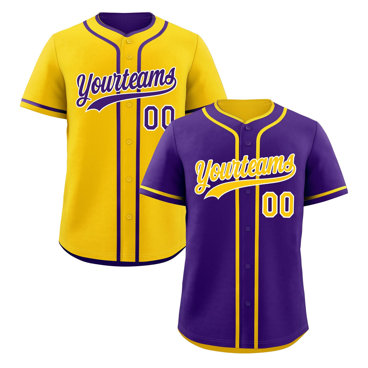 Custom Gold White Reversible Classic Style Lightweight Baseball Jersey| KXKSHOP
