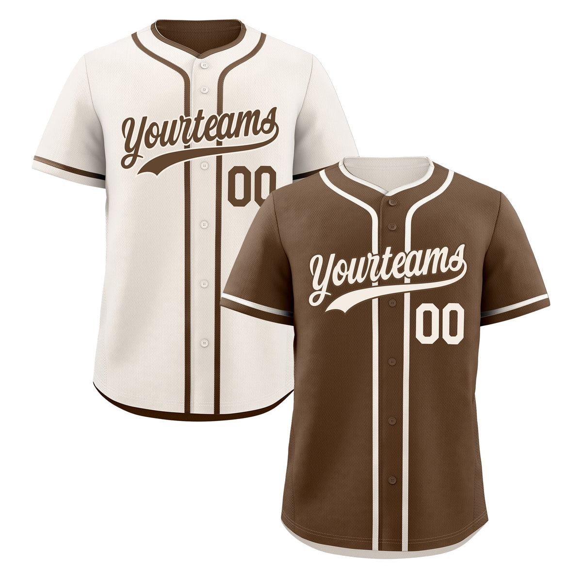 Custom Cream Reversible Classic Style Lightweight Baseball Jersey| KXKSHOP