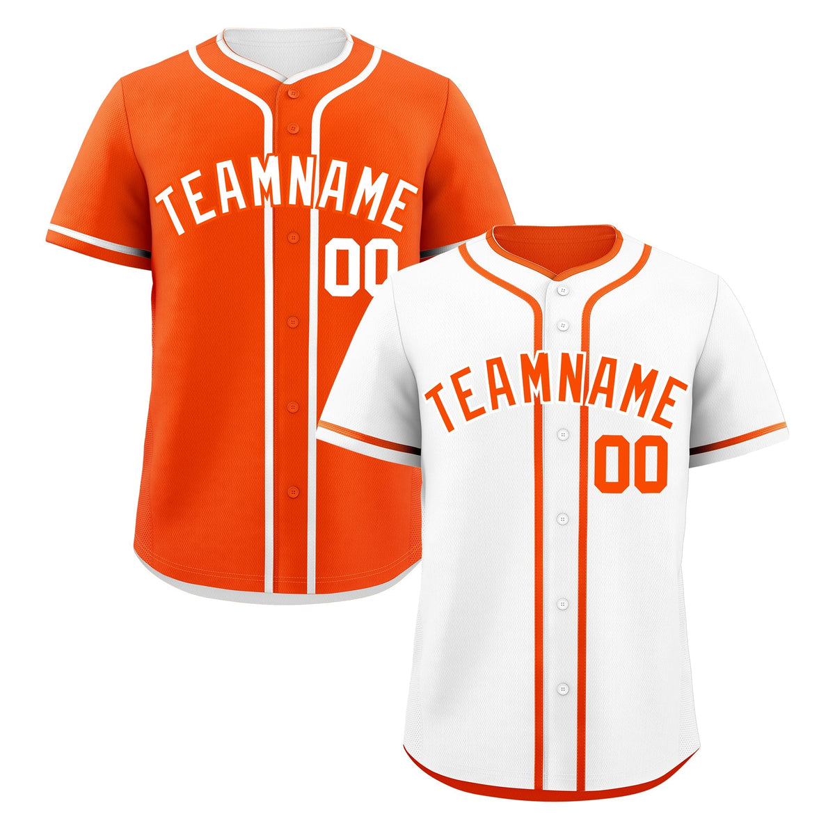 Custom Orange Reversible Classic Style Lightweight Baseball Jersey| KXKSHOP